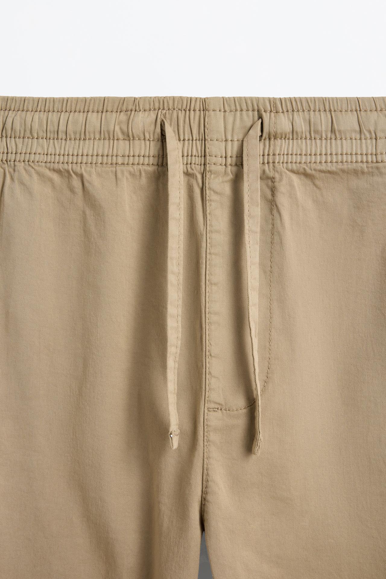 Slim fit jogger trousers — SAND