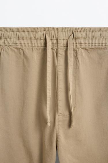 Slim fit jogger trousers — SAND 7