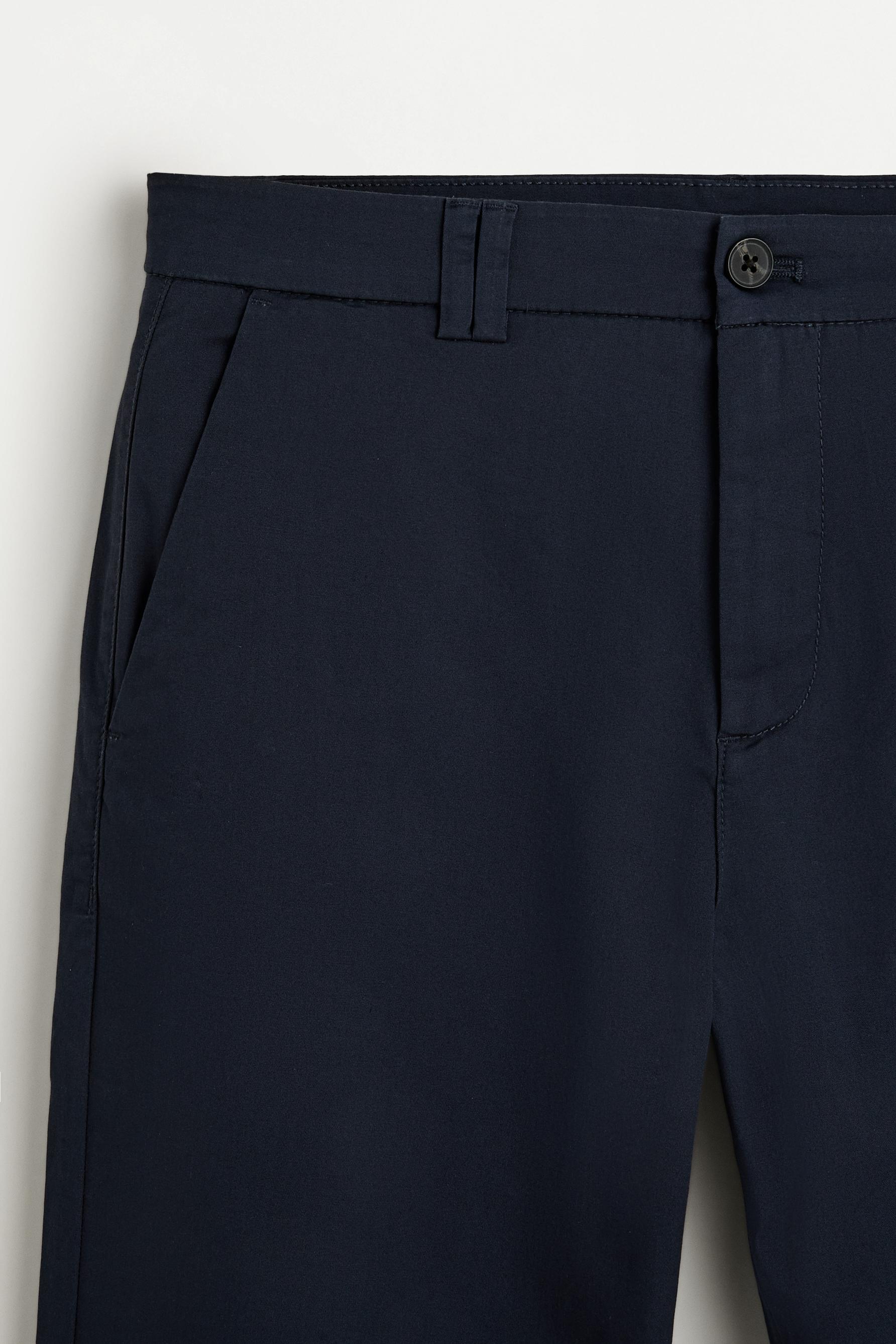 Slim fit chino trousers — NAVY
