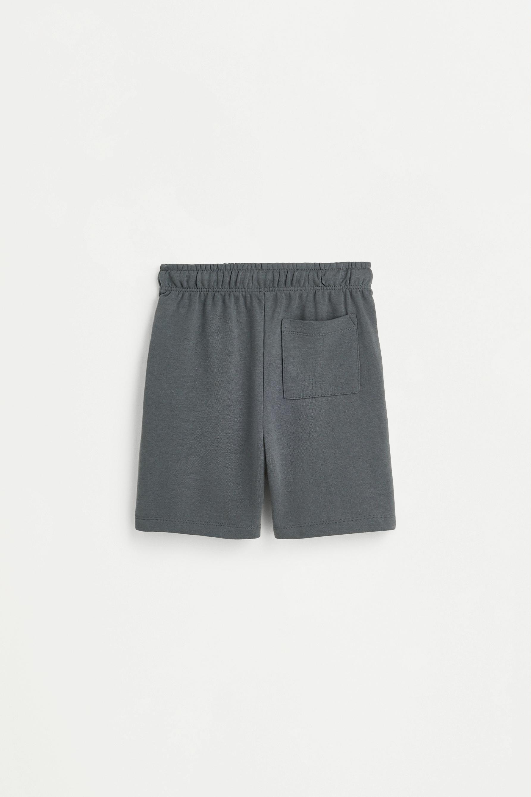 Jogger plush Bermuda shorts — DARK ANTHRACITE GREY