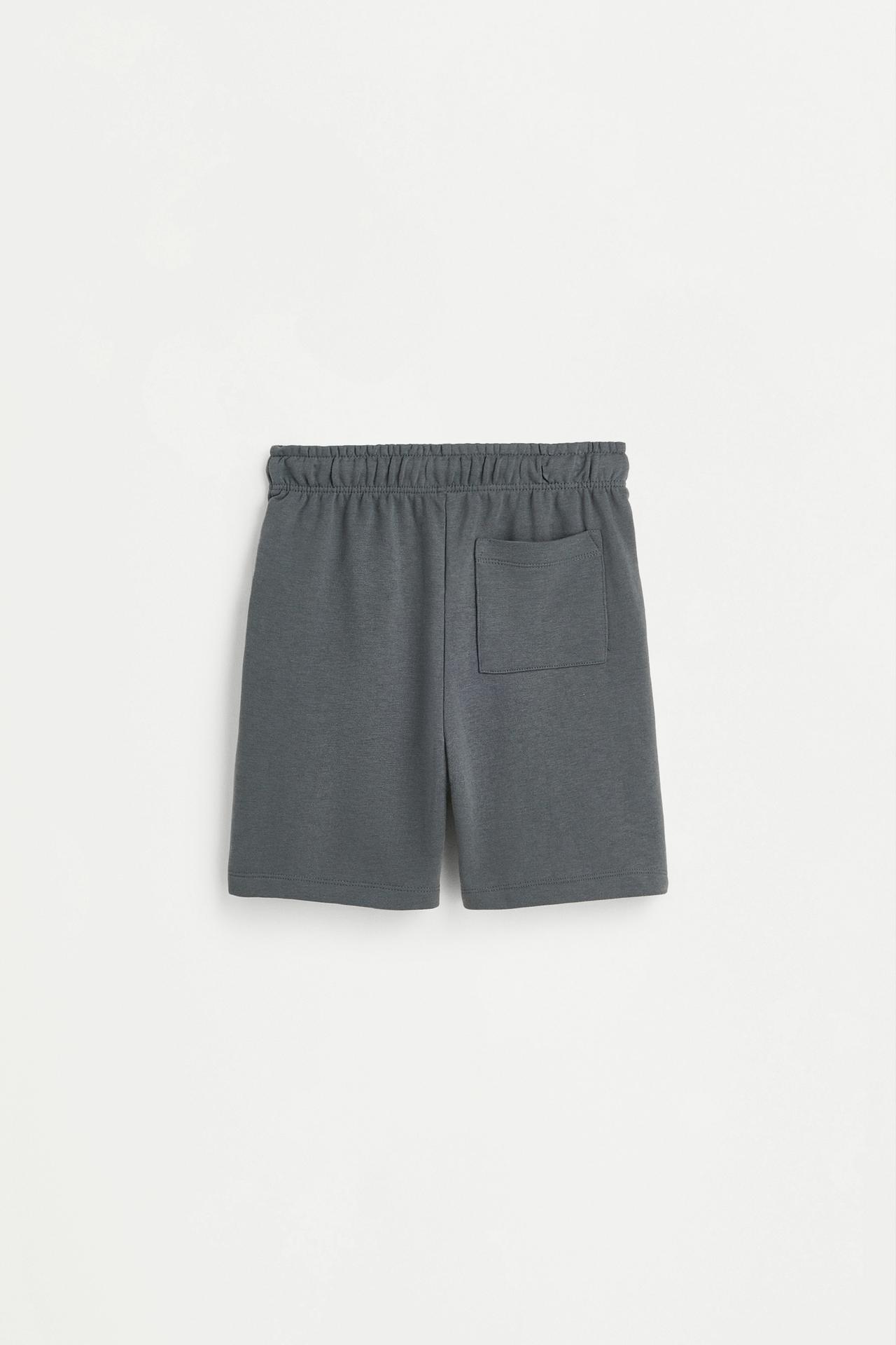 Jogger plush Bermuda shorts — DARK ANTHRACITE GREY