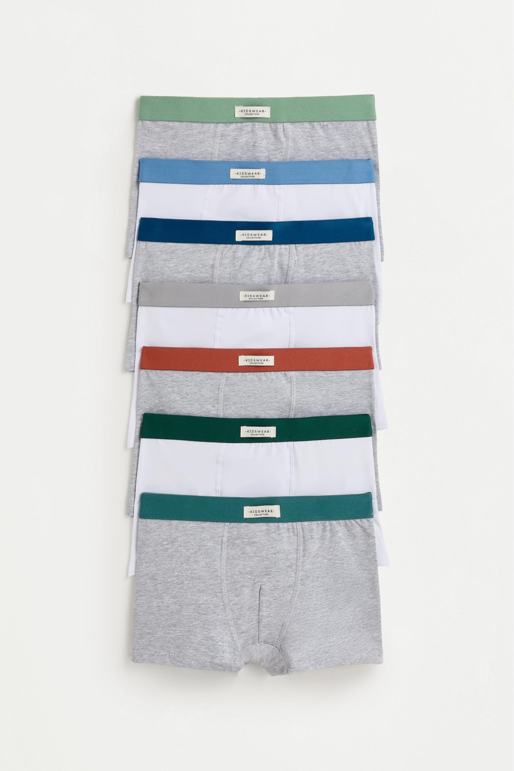 Plain boxer briefs (7-pack) — PALE GREY (alternate view)