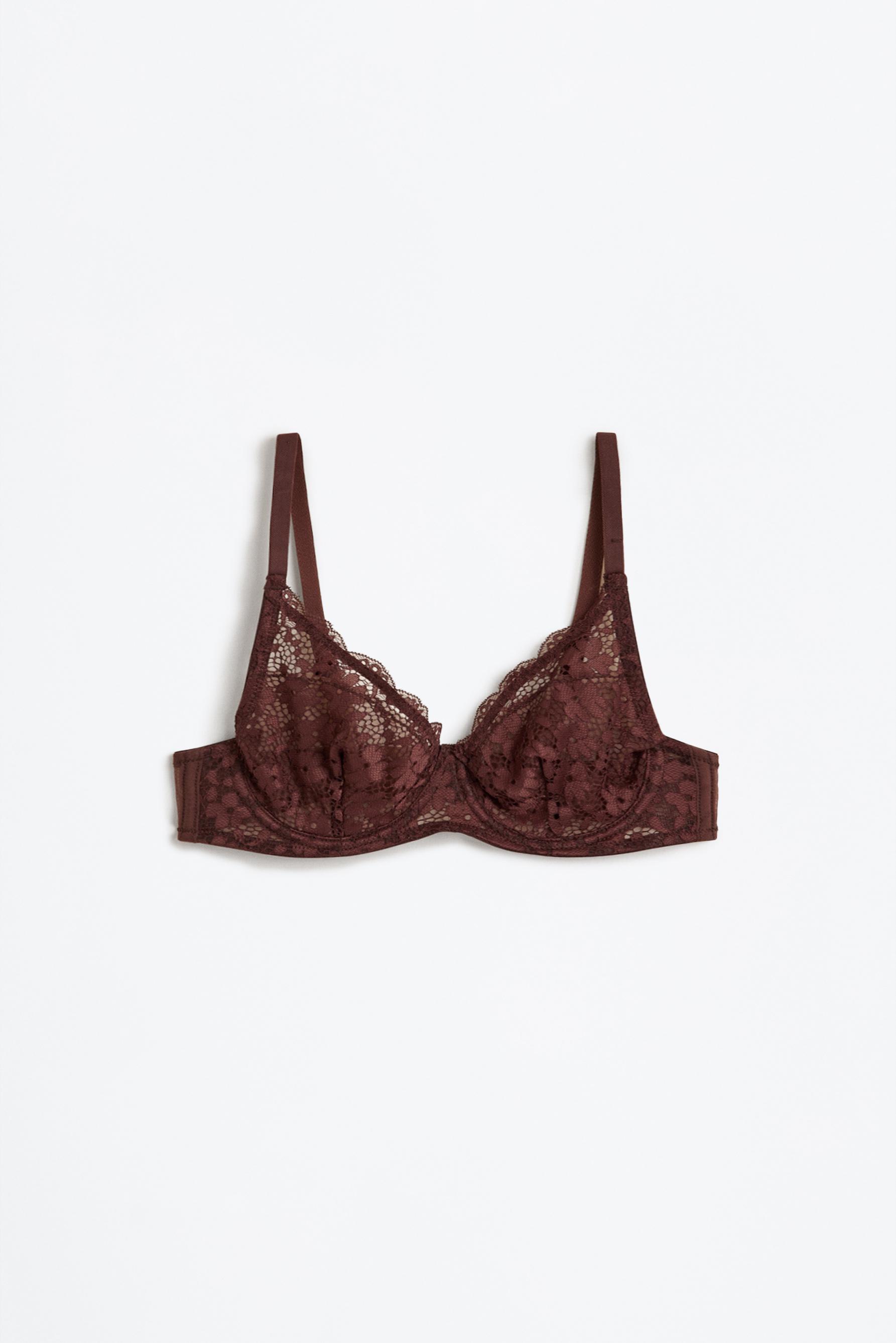Lace bra — CHOCOLATE