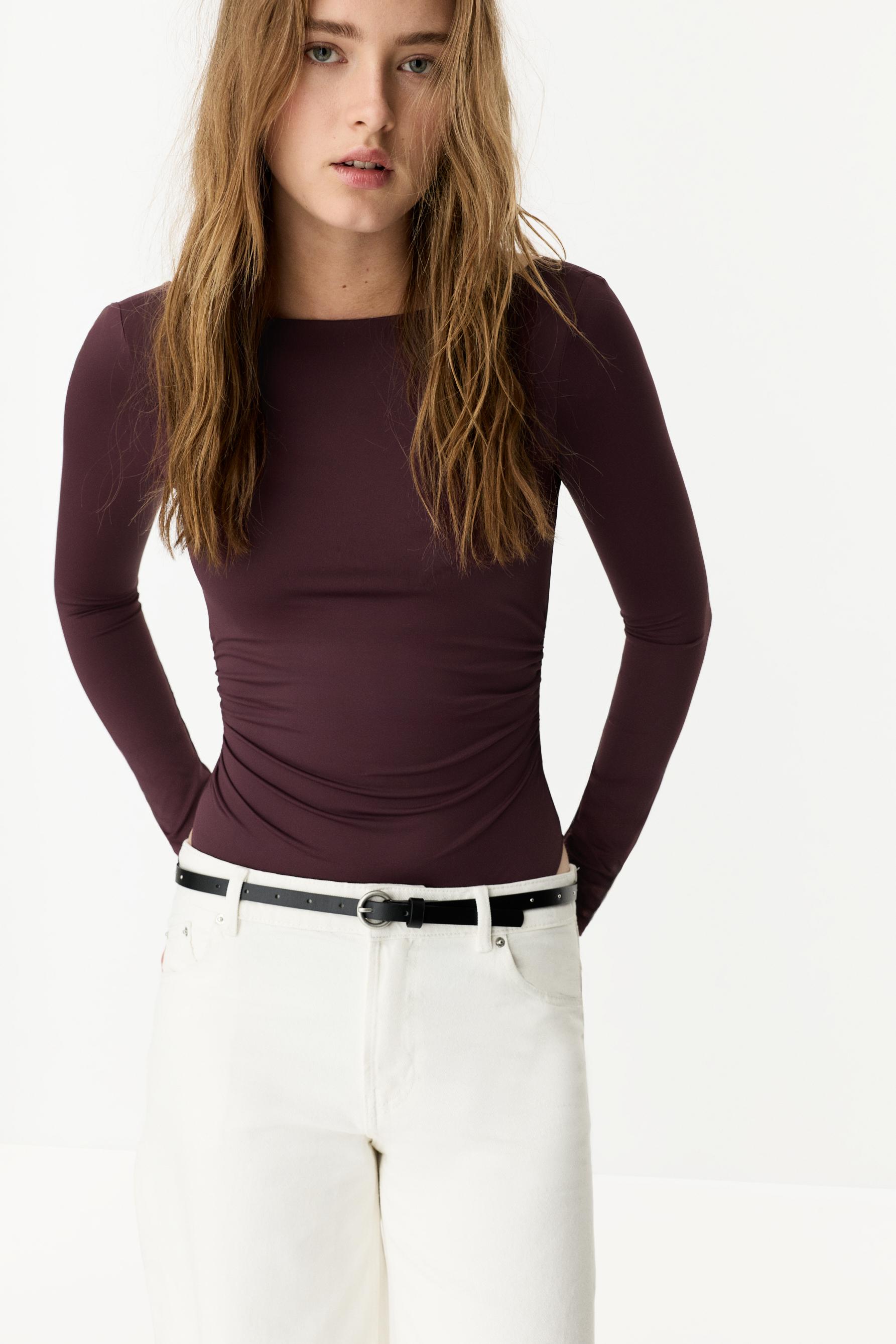 Body poliamida frunces