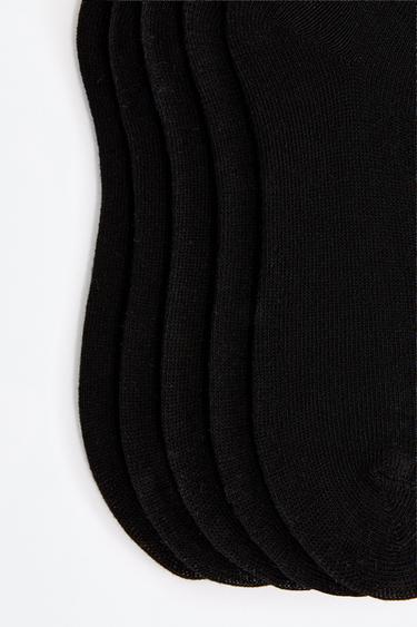 Plain ankle socks (Pack 10) — BLACK 3