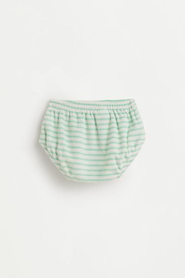 Terry cloth T-shirt and briefs co-ord — AQUAMARINE 5