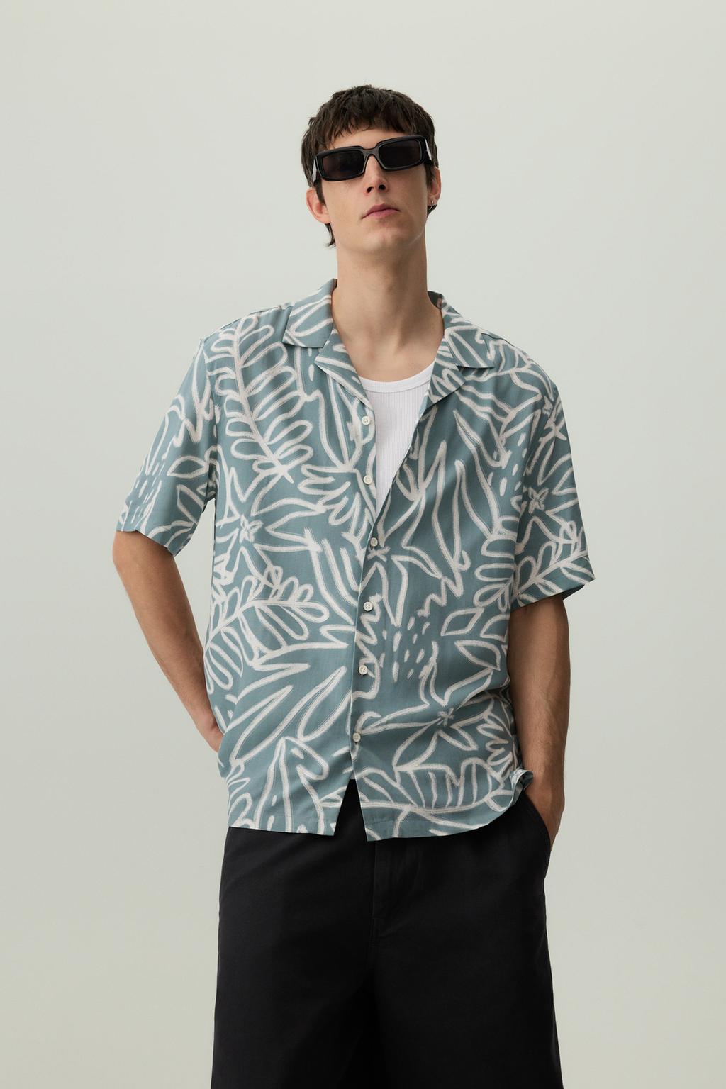 Printed resort shirt