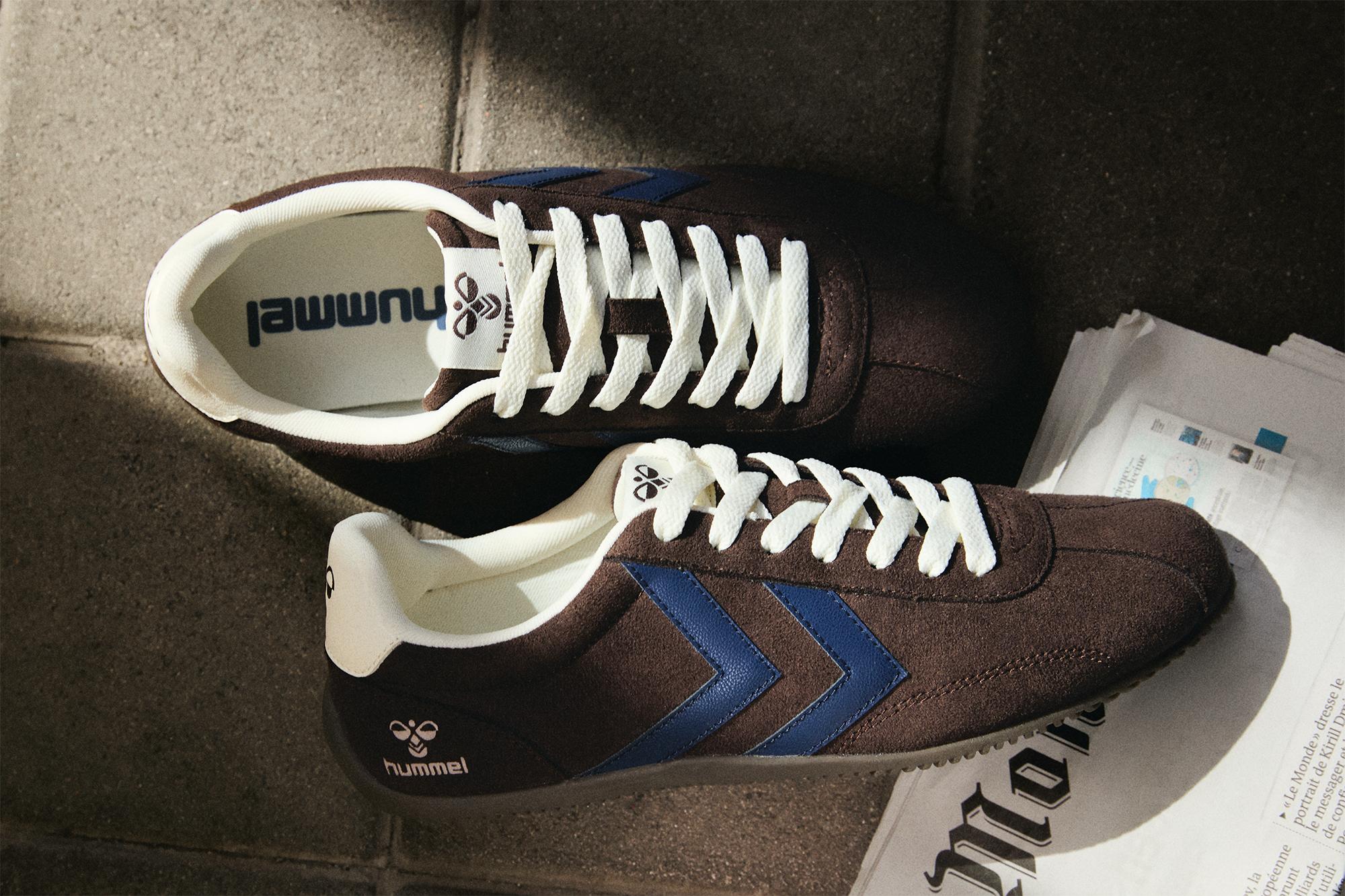 Hummel slim sole sneakers — BROWN