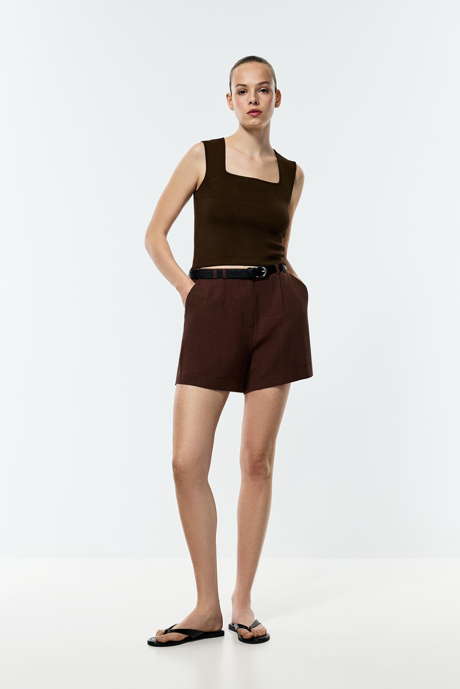 Basic knit top — CHOCOLATE