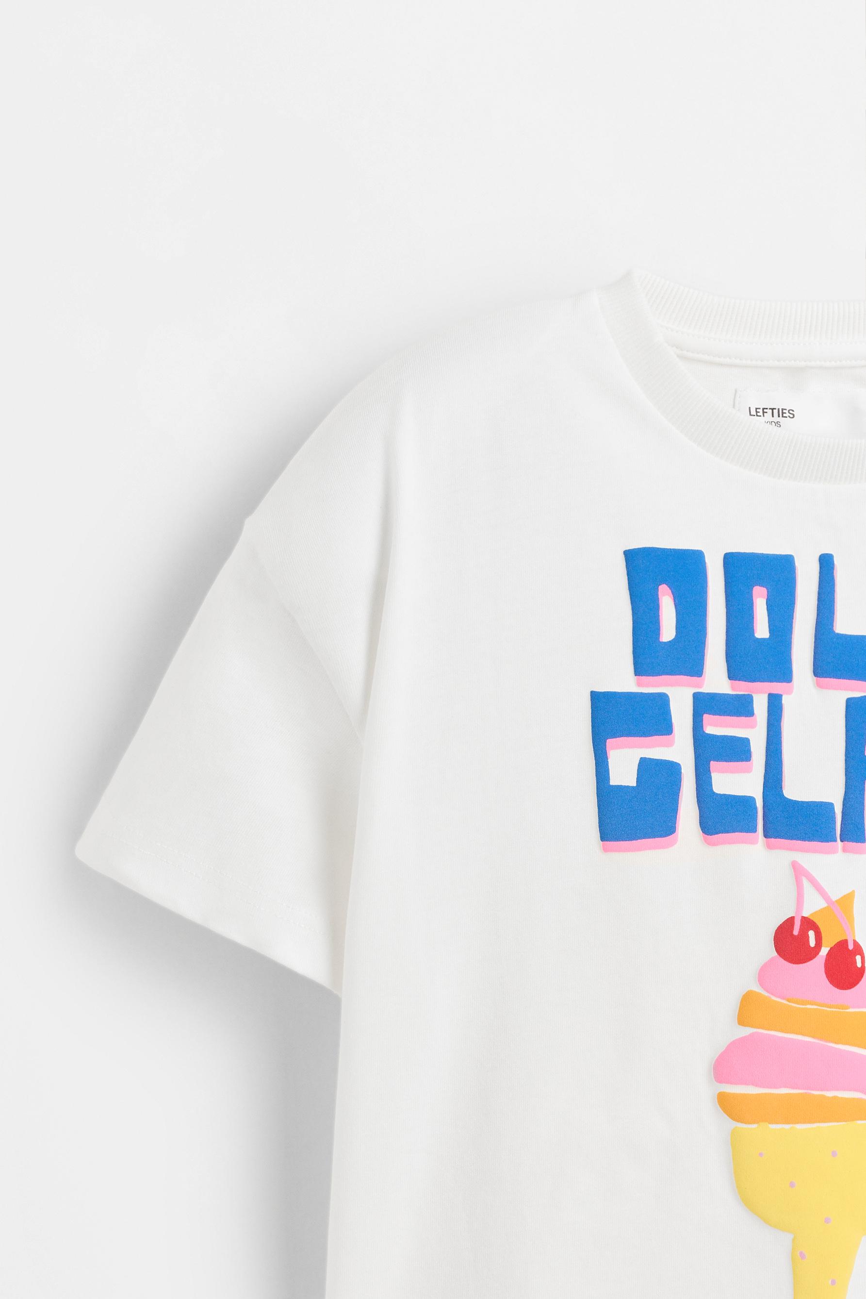 Raised print T-shirt — OFF WHITE