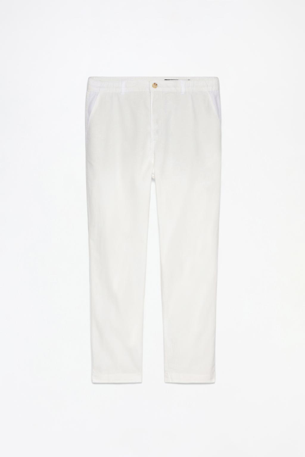 Cotton - linen chinos