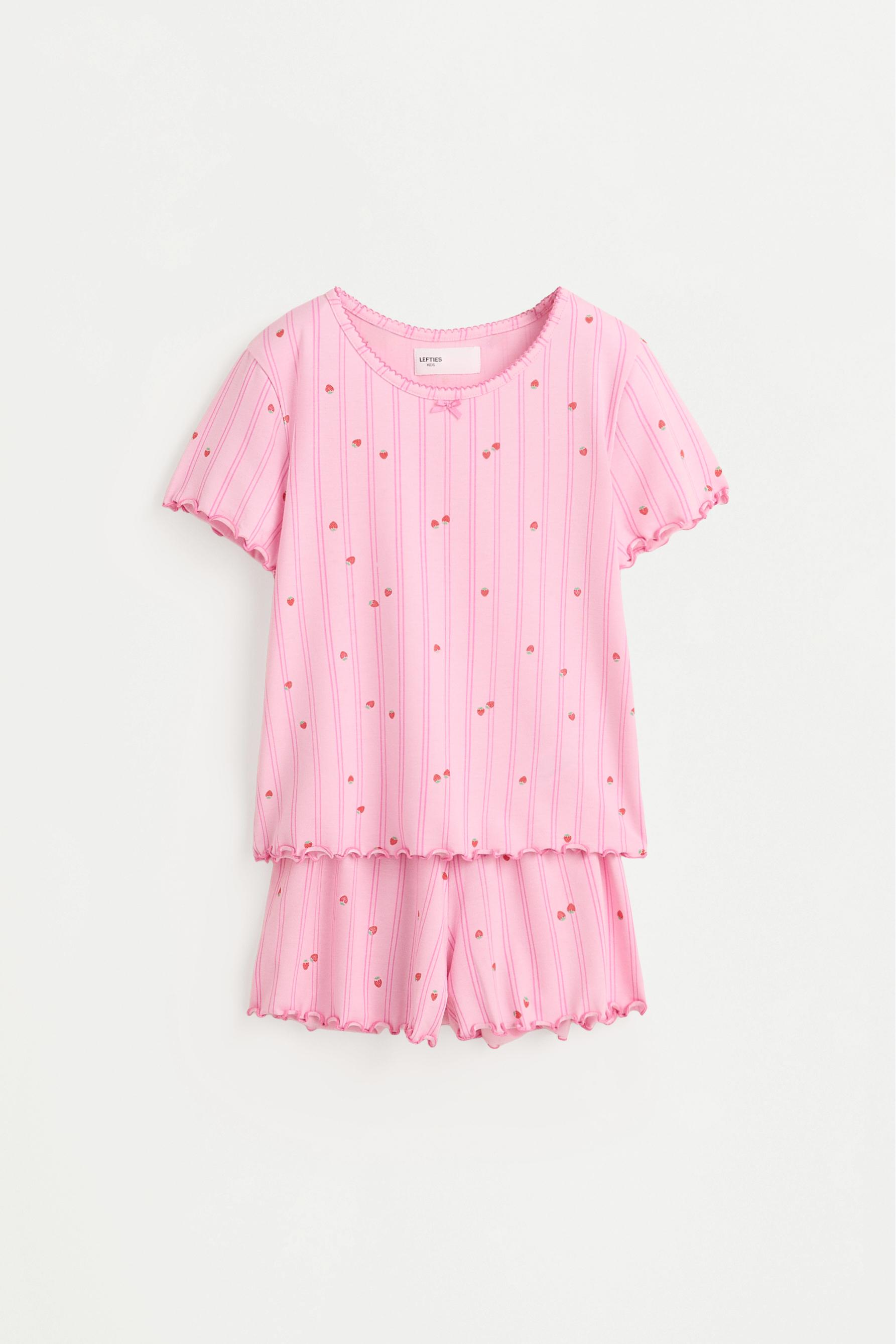 Printed short pyjamas — BUBBLEGUM PINK