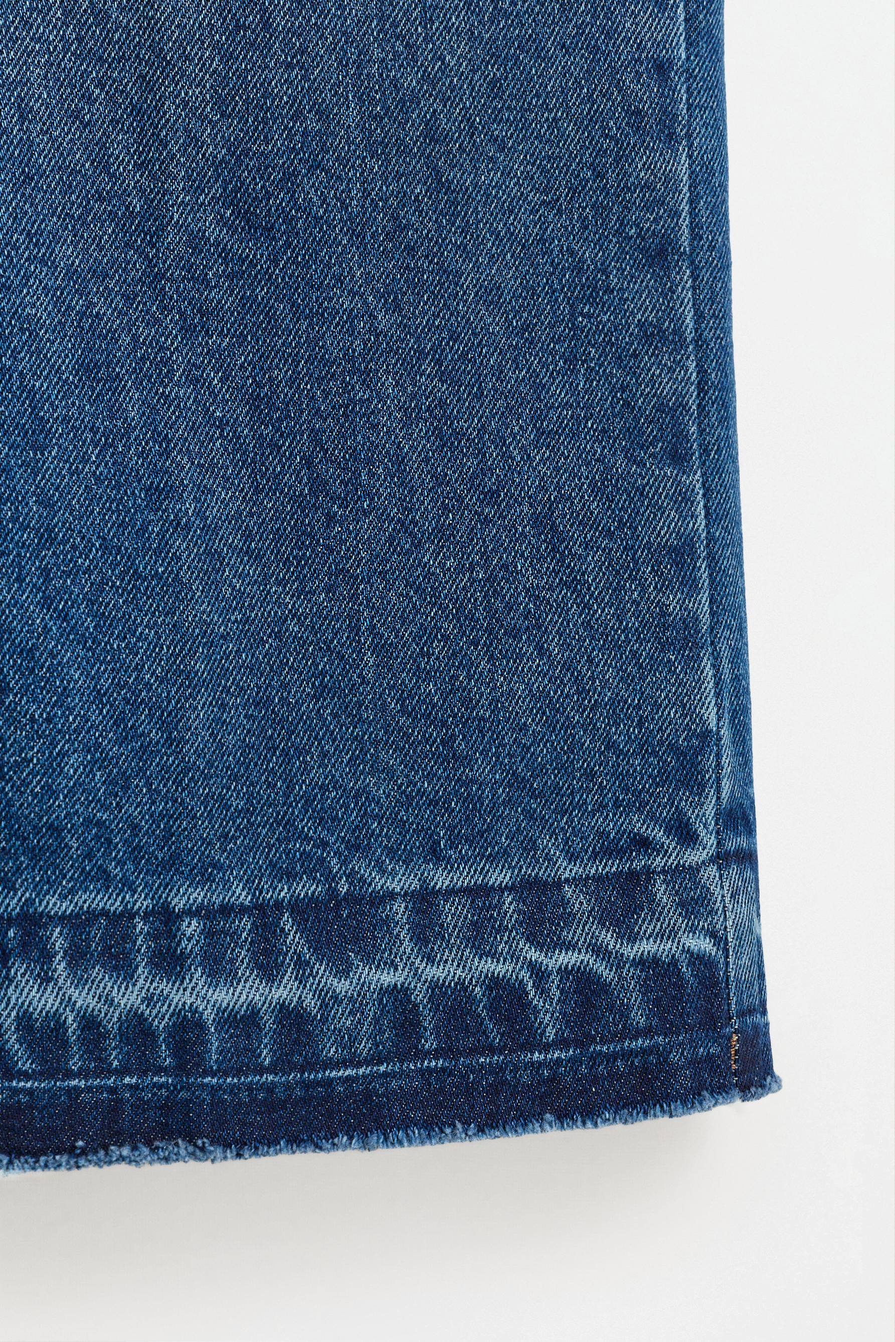 Marine culotte jeans — FADED NAVY