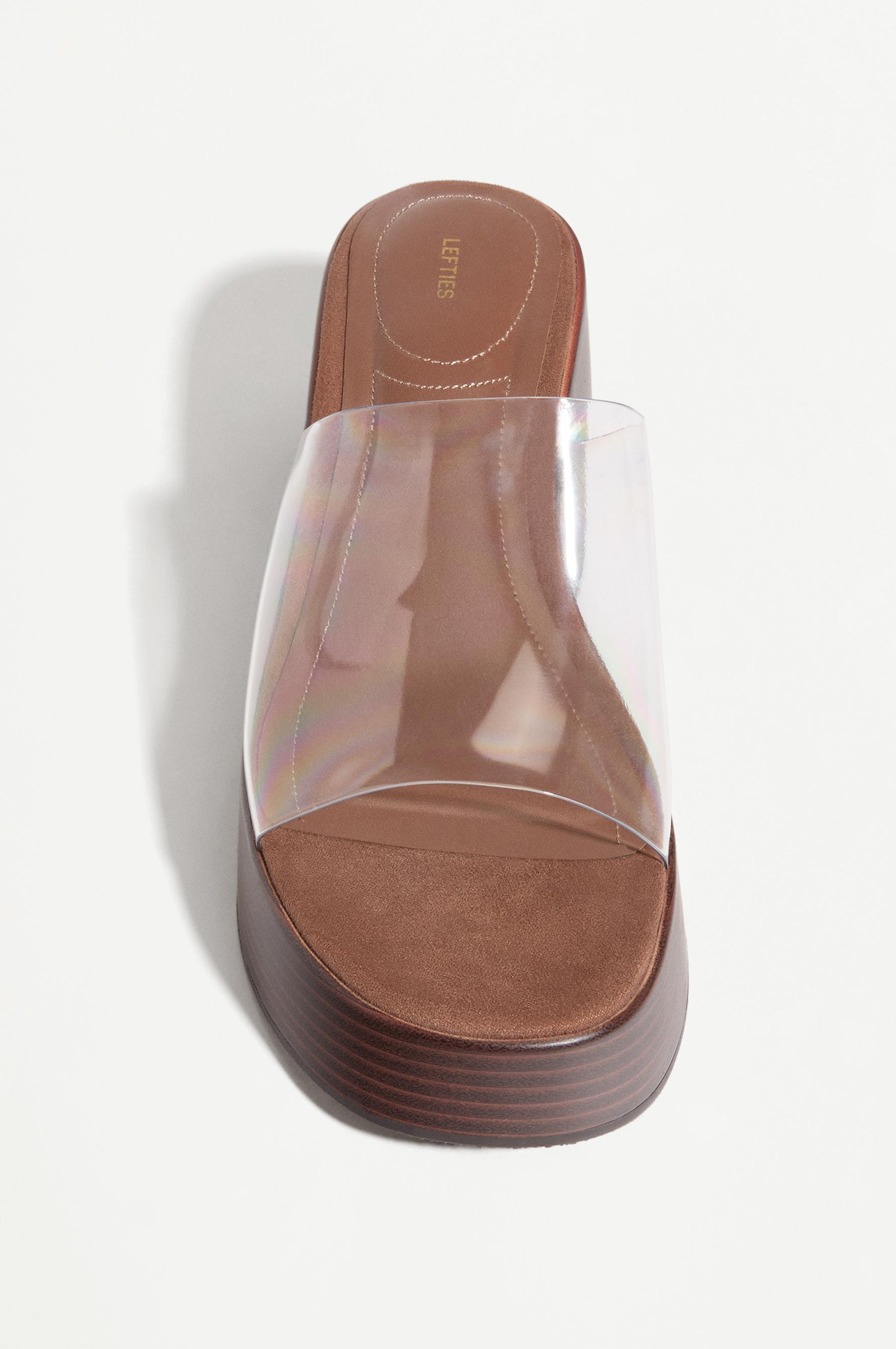 Wood vinyl wedge — TRANSPARENT
