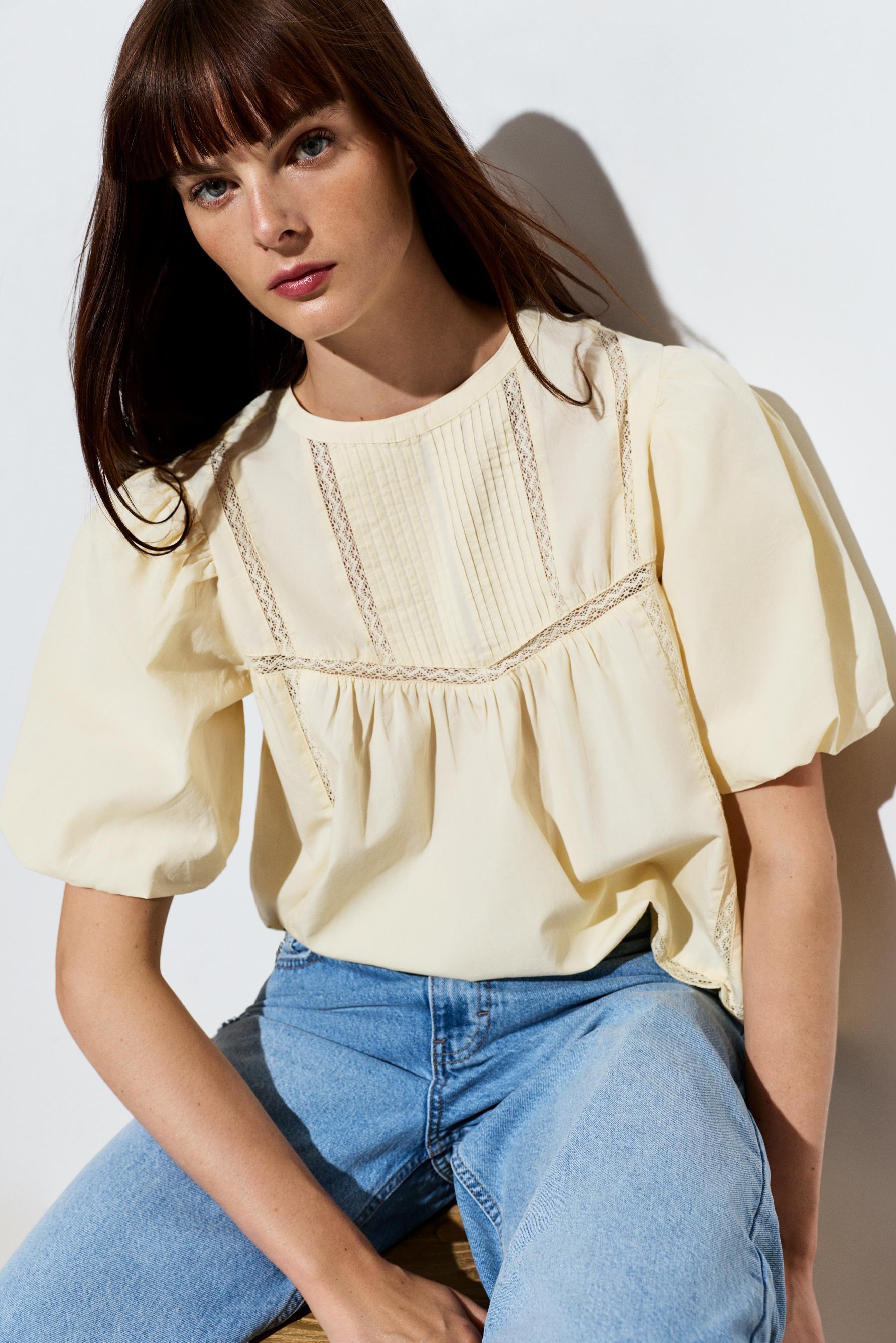 Embroidered blouse — VANILLA