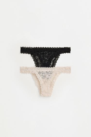 Classic Lace Briefs (2-Pack) — BLACK 1