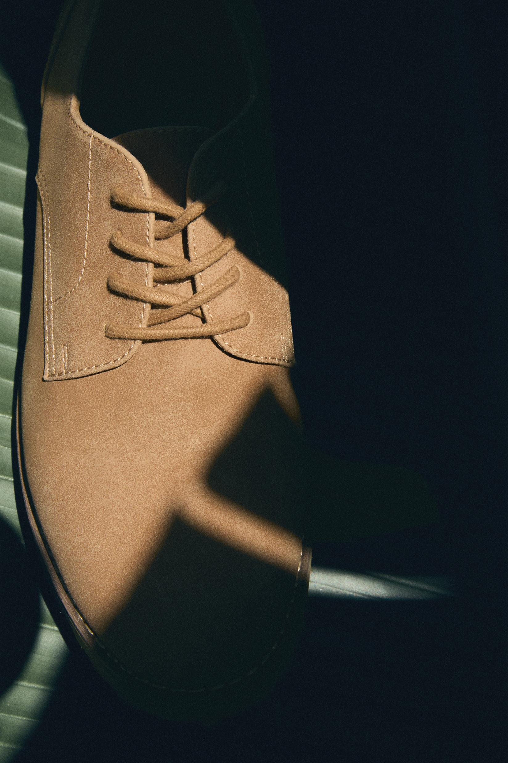 Blucher Dress Shoe — BEIGE