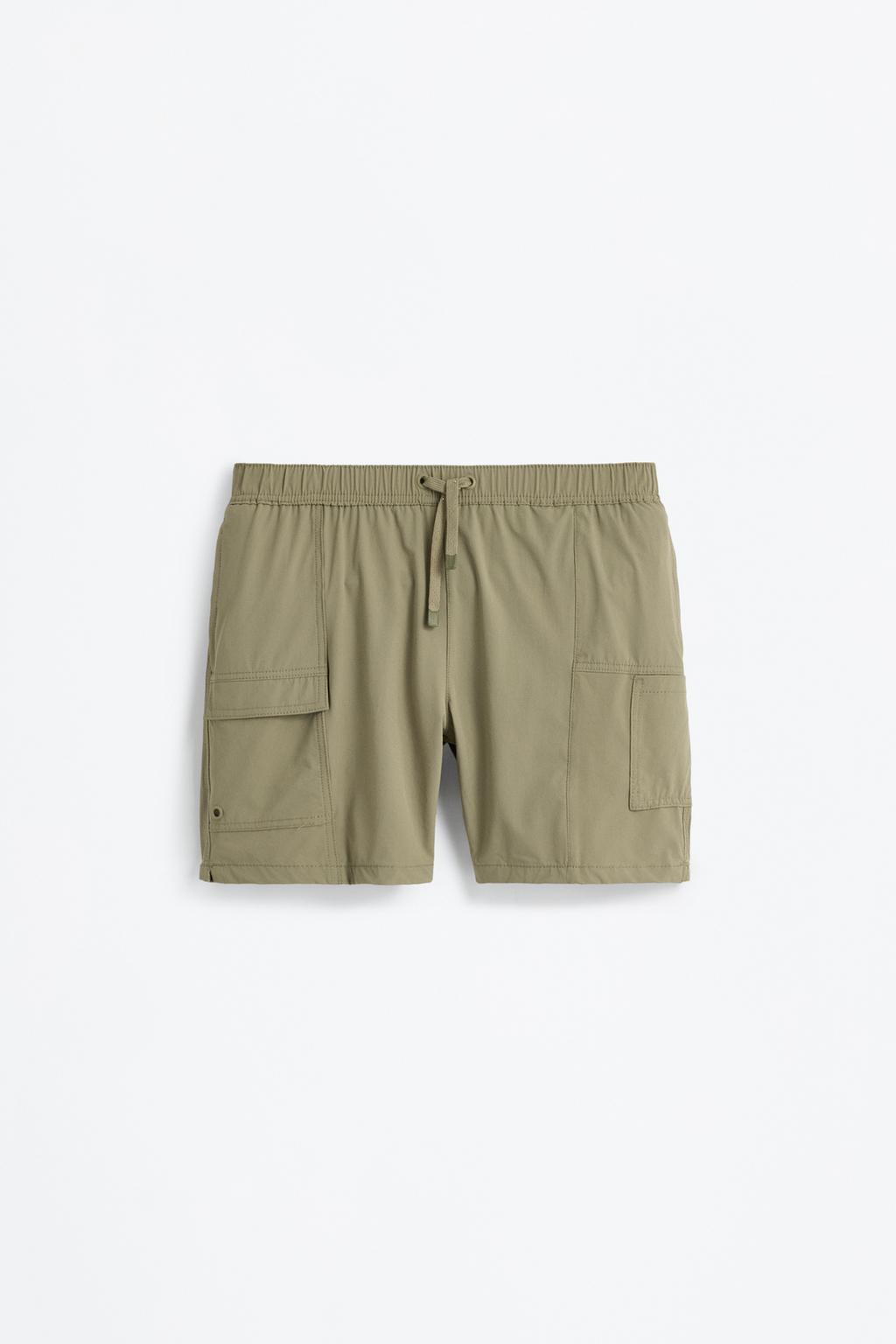 Long cargo swimming trunks