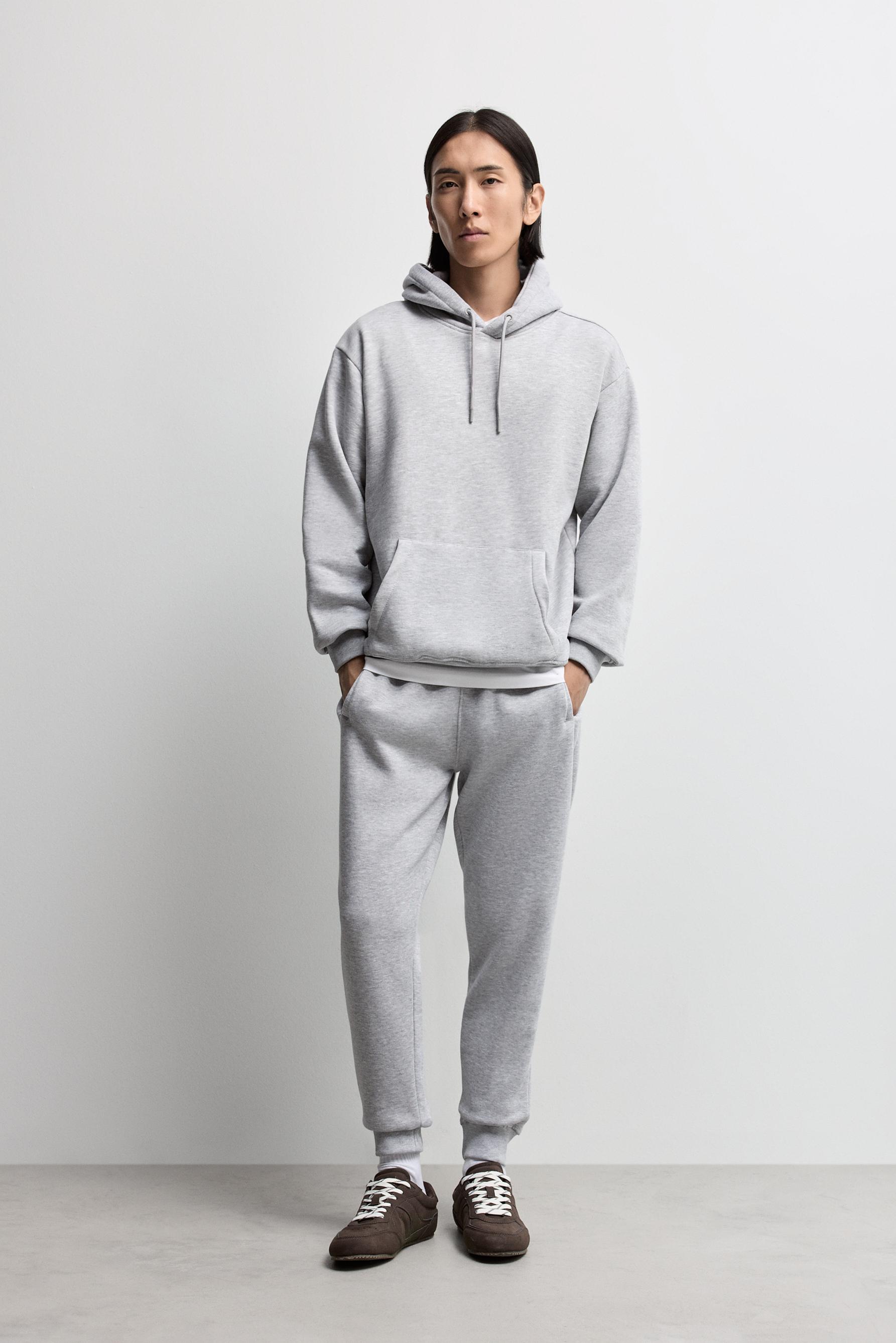 Basic hoodie — GREY MARL