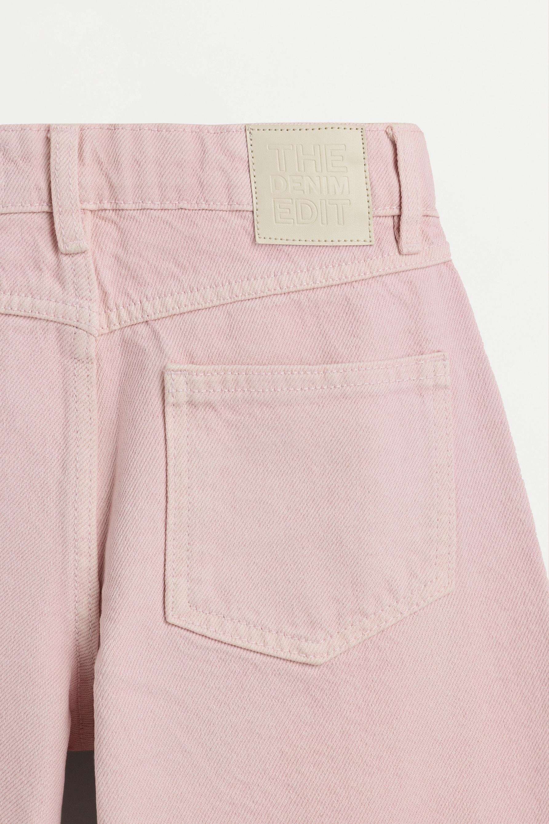 Wide-leg seam jeans — PALE PINK