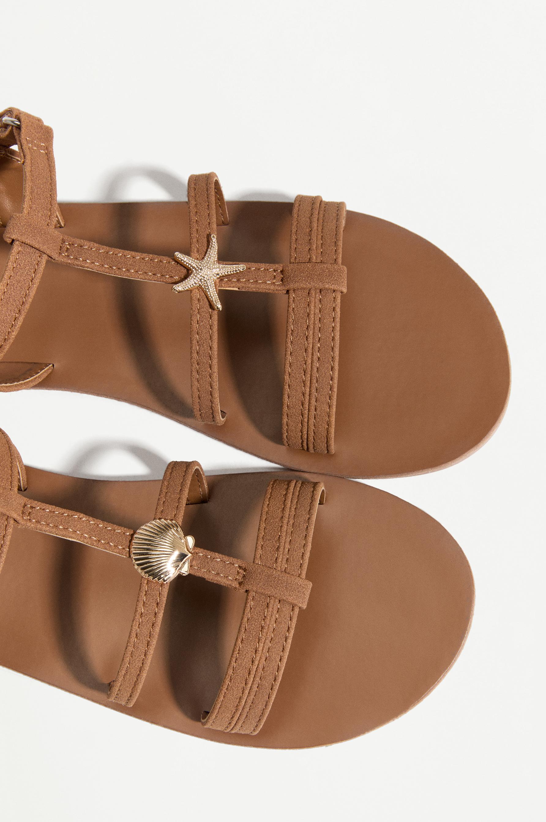 MARINE DETAIL SANDAL — LEATHER