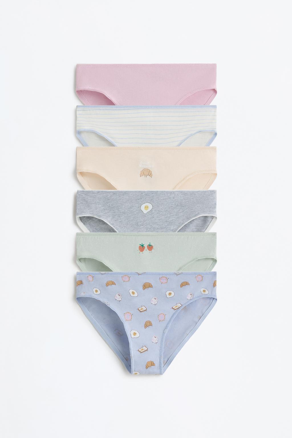 Pack 7 braguitas estampados desayuno