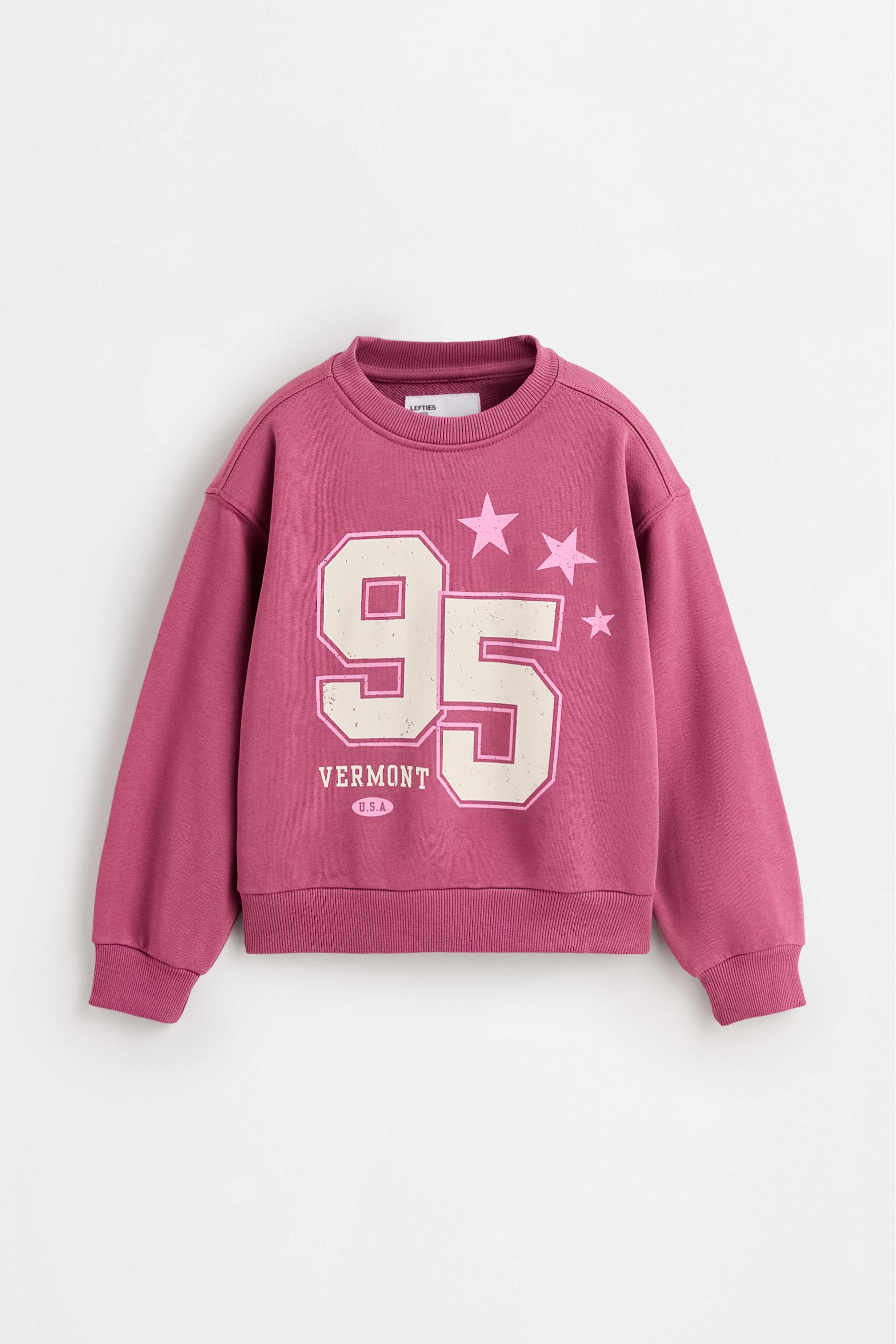 Printed sweatshirt — DARK PINK