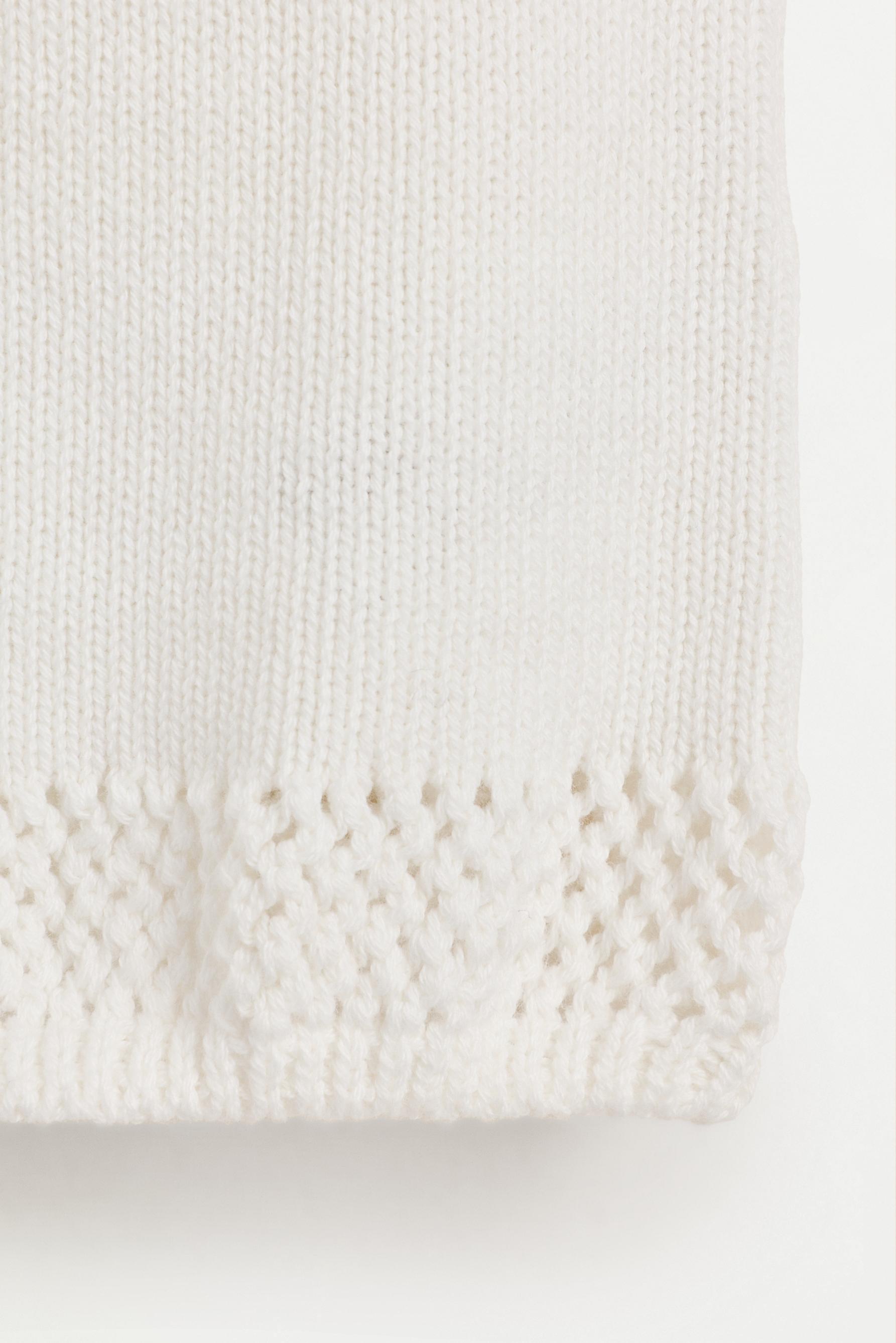 Asymmetric knit top — OFF WHITE