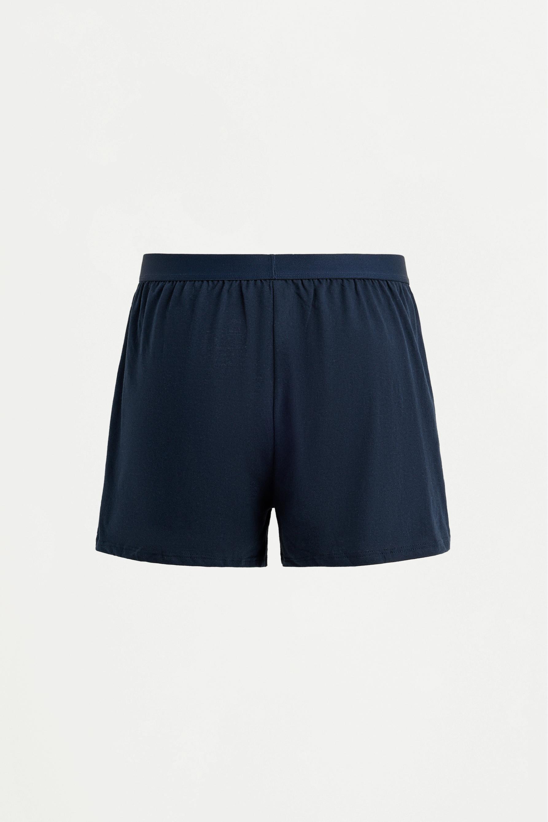 Fluid long boxer shorts (Pack 3) — BLUE