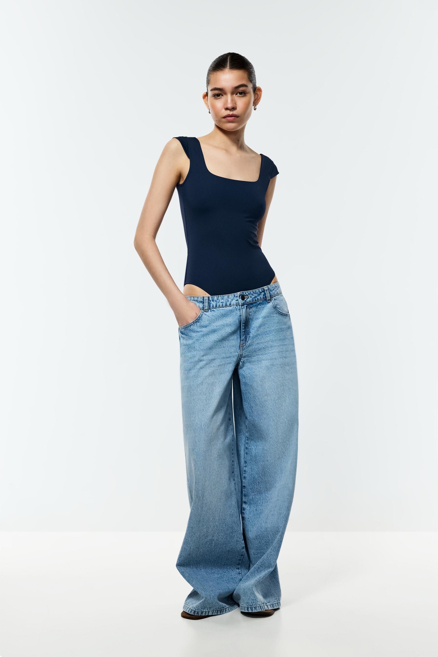 Short sleeve polyamide bodysuit — NAVY