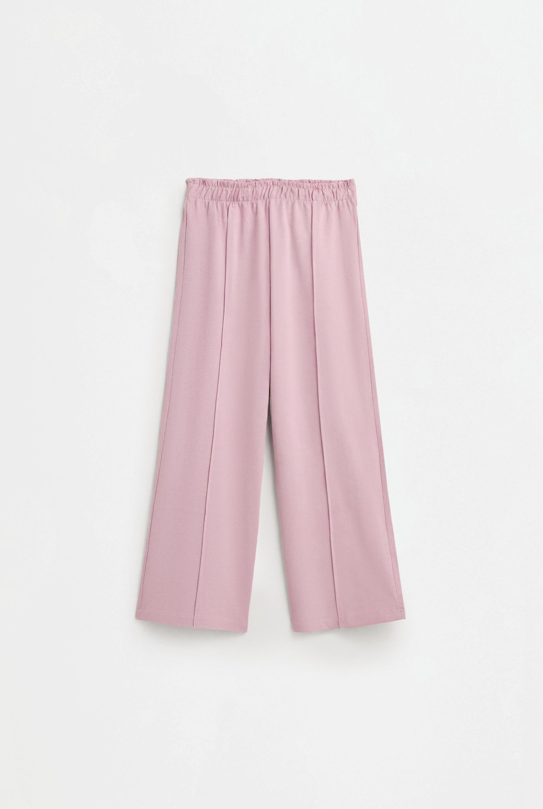 Heavy jersey culottes — PALE MAUVE