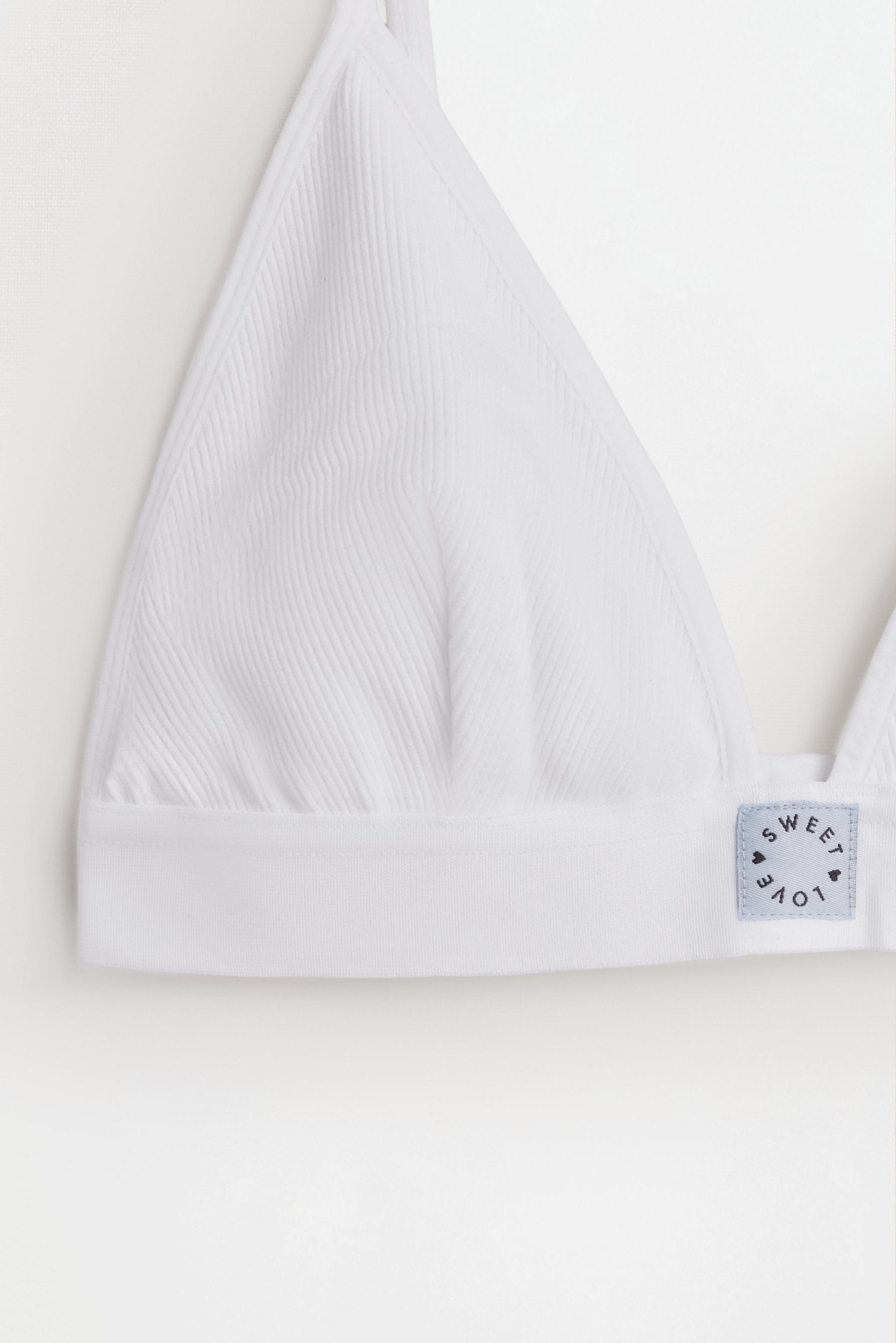 Seamless triangle top — WHITE