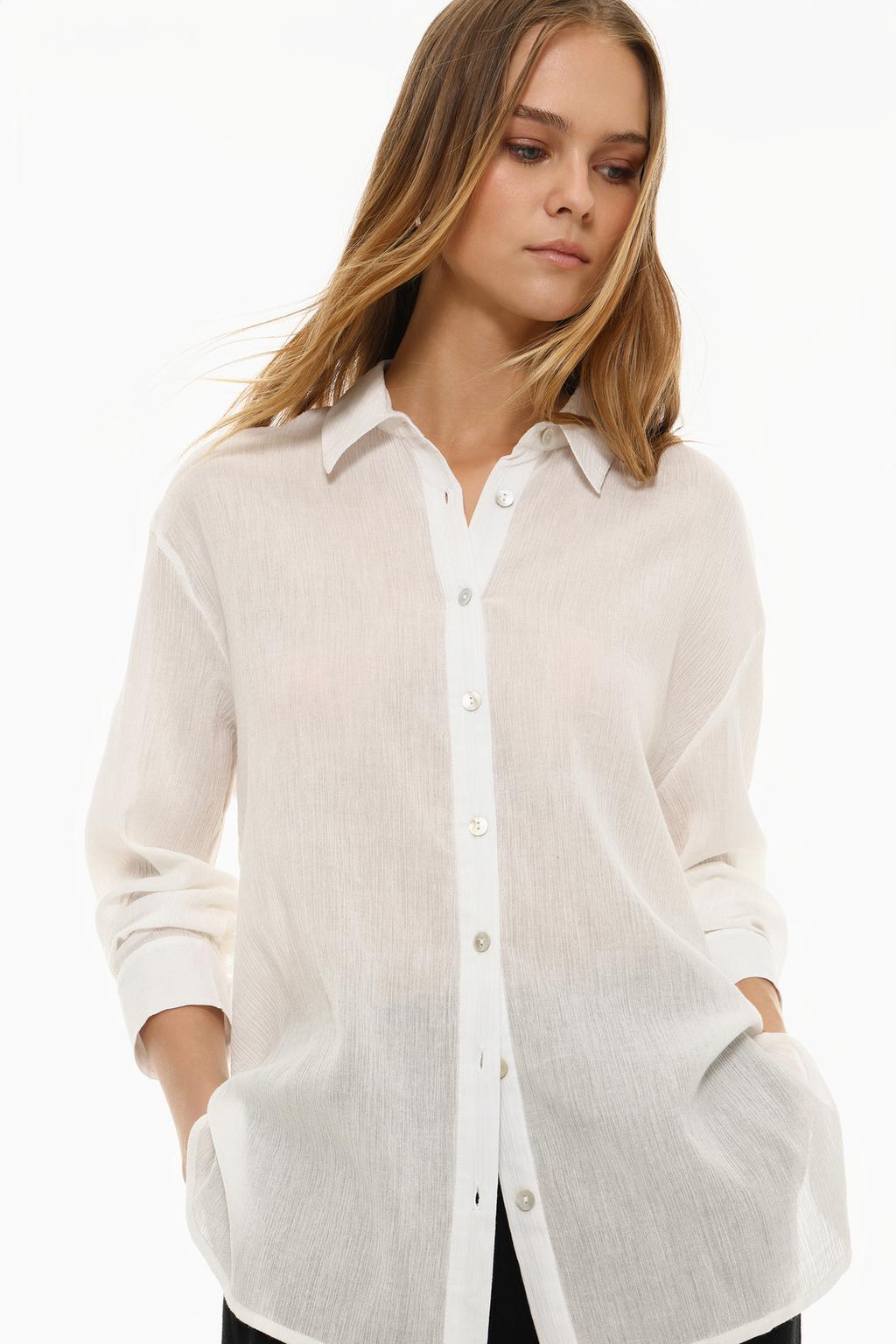 Oversize cotton shirt