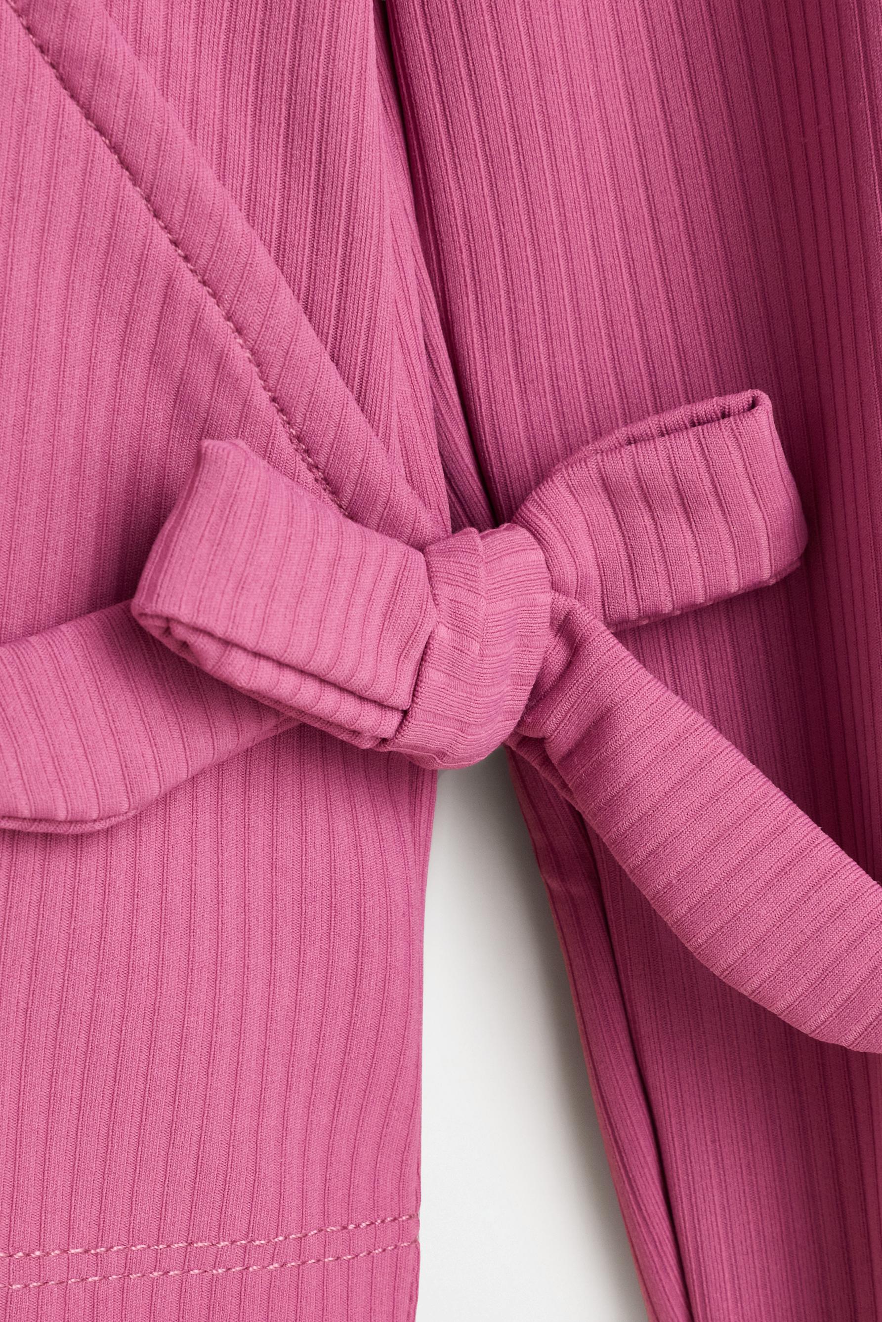Ballet-style wrap T-shirt — PINK