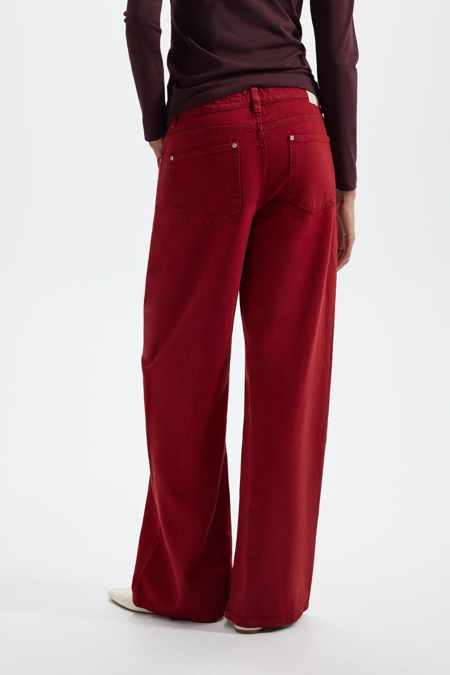 Low-rise wide-leg jeans — REDDISH
