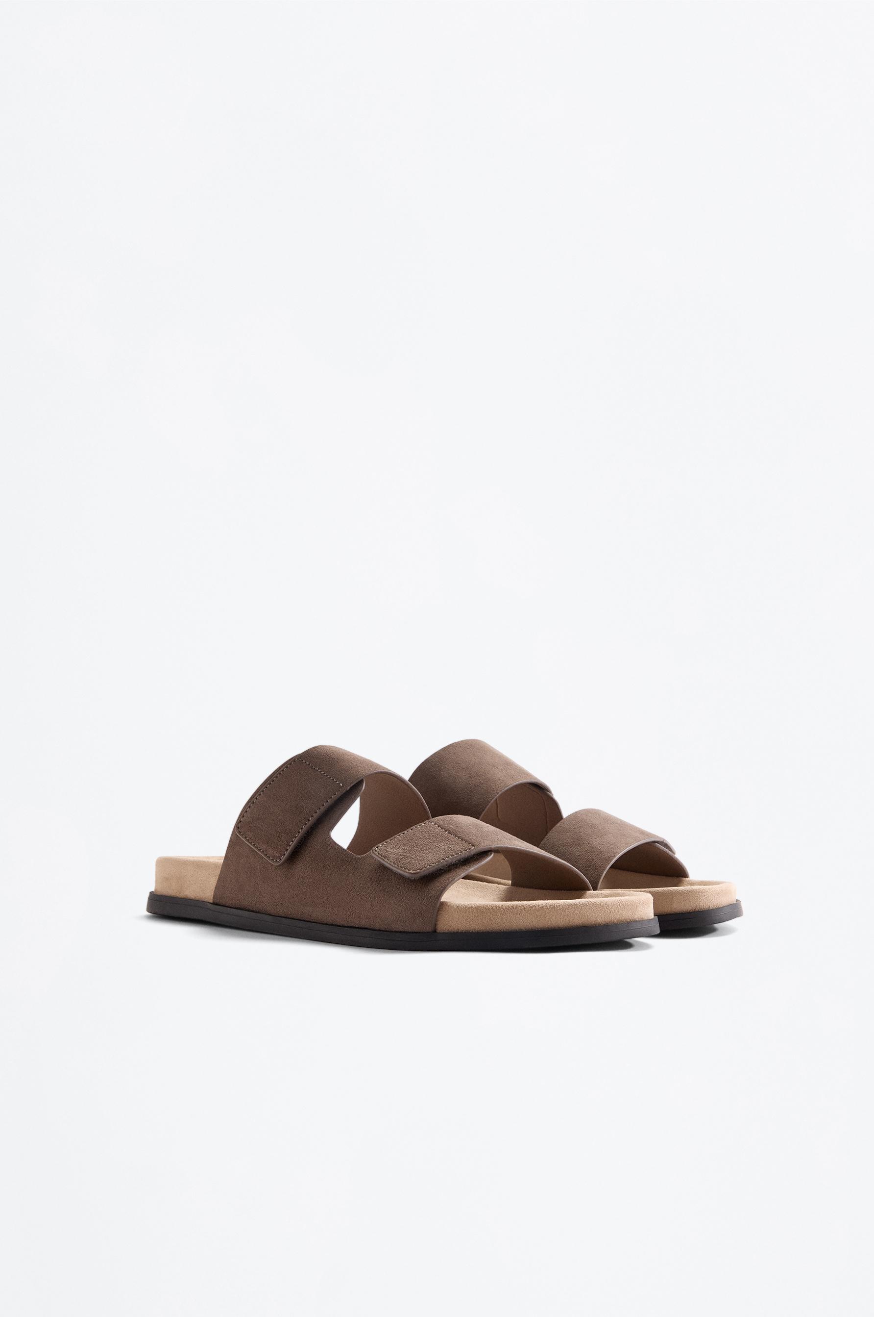 Double-strap sandals — GREY