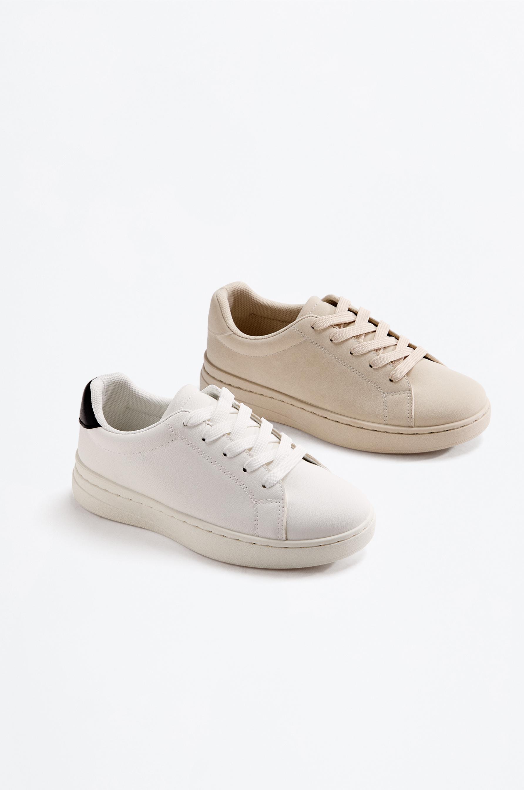 PLATFORM CASUAL SNEAKER — BROWN