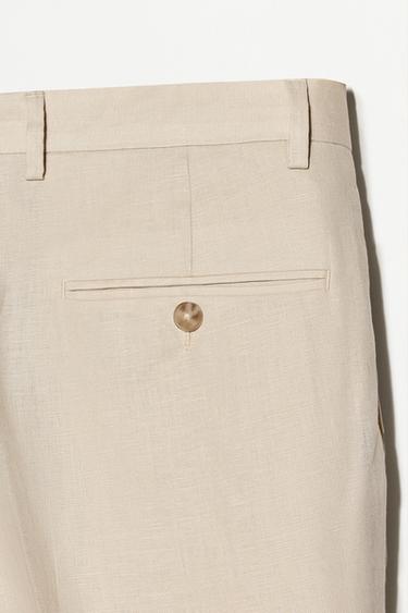 100% linen suit trousers — ECRU 8