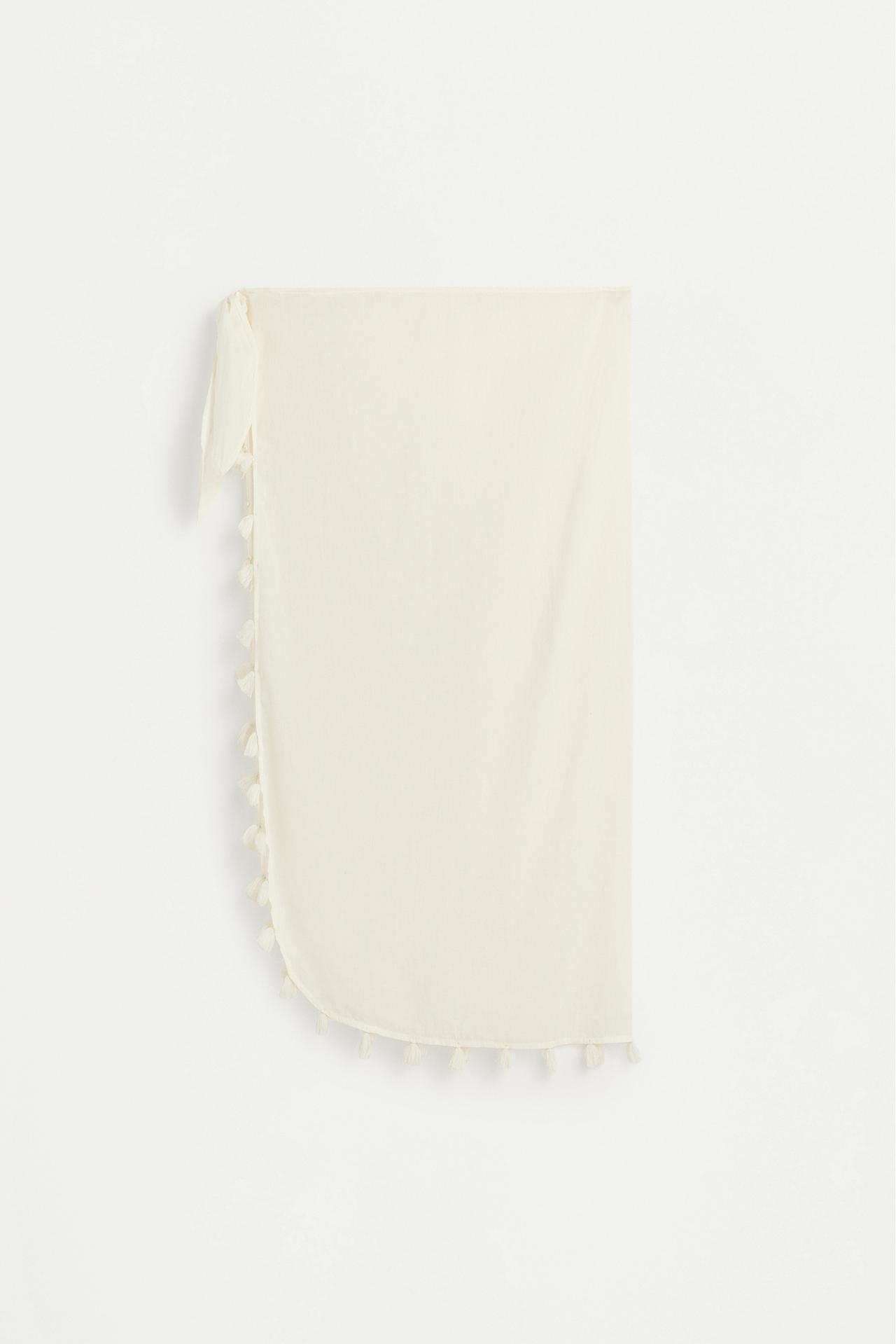 Embellished pareo — ECRU