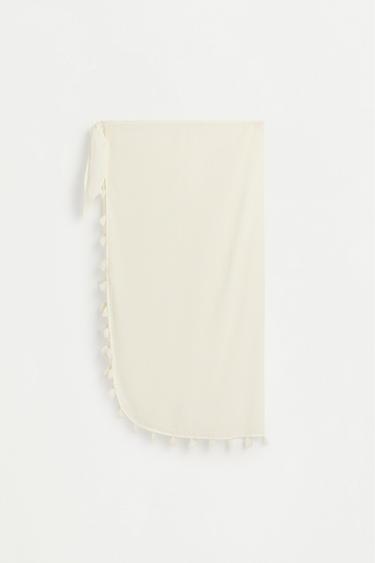 Embellished pareo — ECRU 1