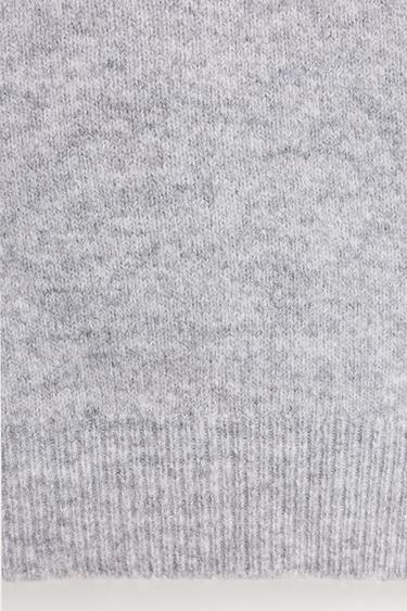 Fluffy knit sweater — GREY MARL 4