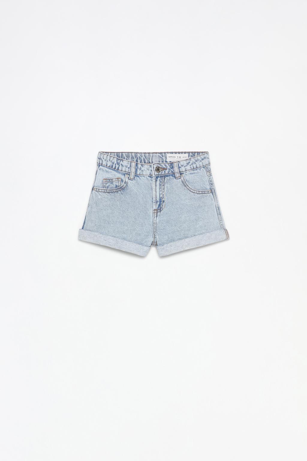 Mom fit denim shorts