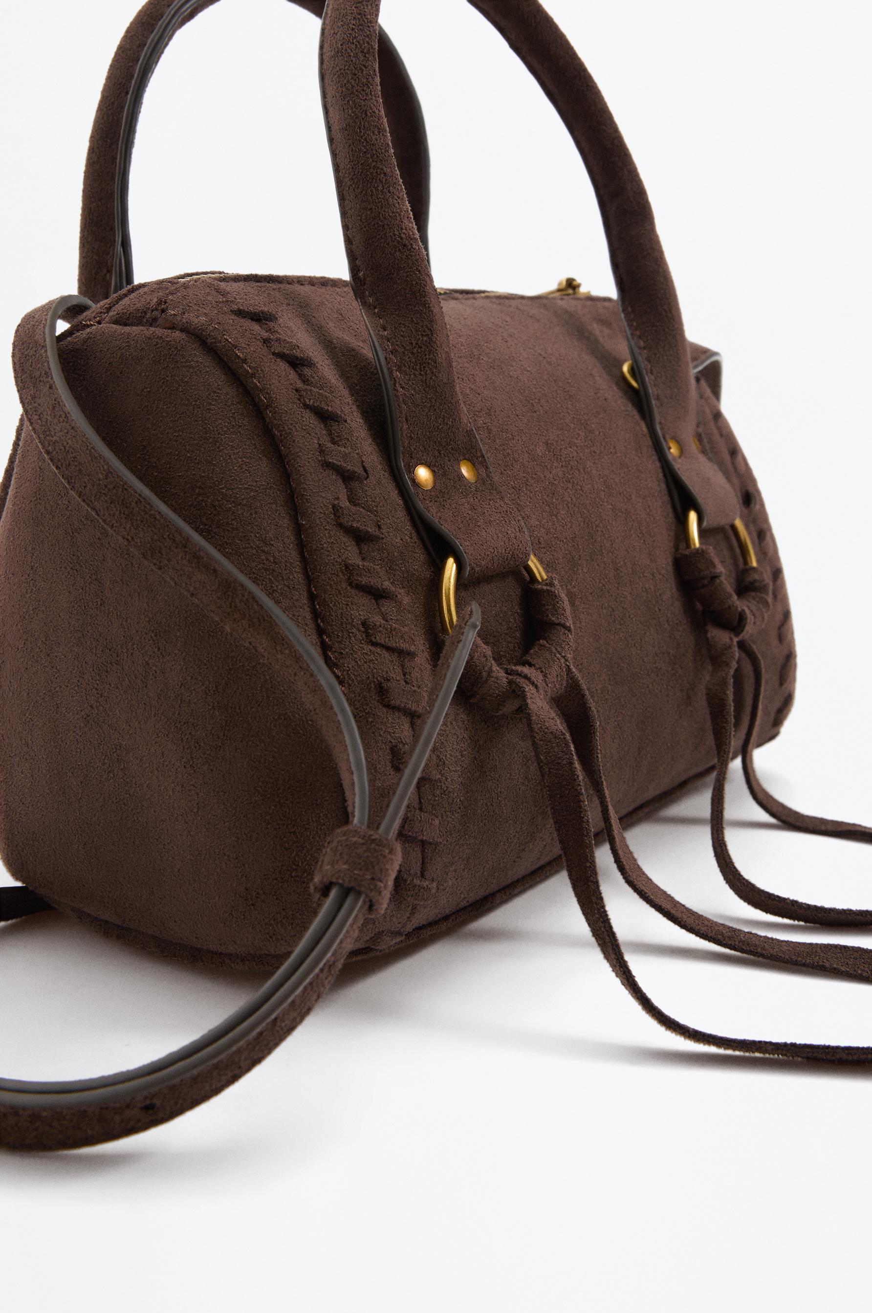BOWLING BOHO FAUX SUEDE — BROWN