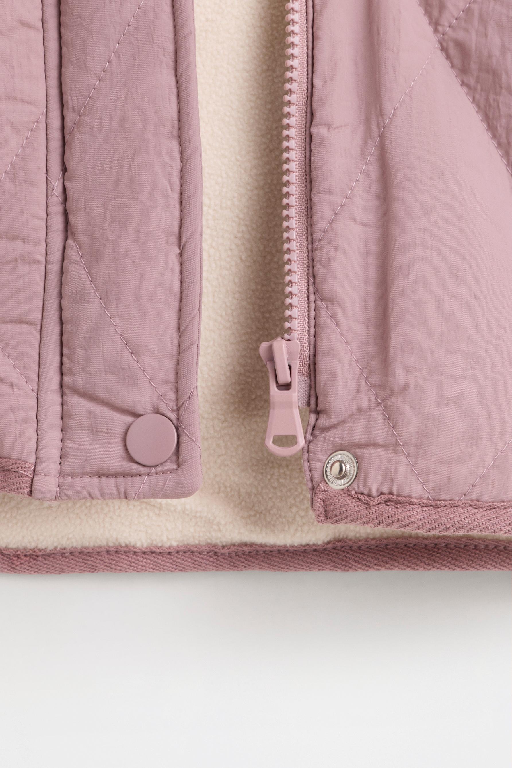 Lightweight quilted coat — ROSE PINK