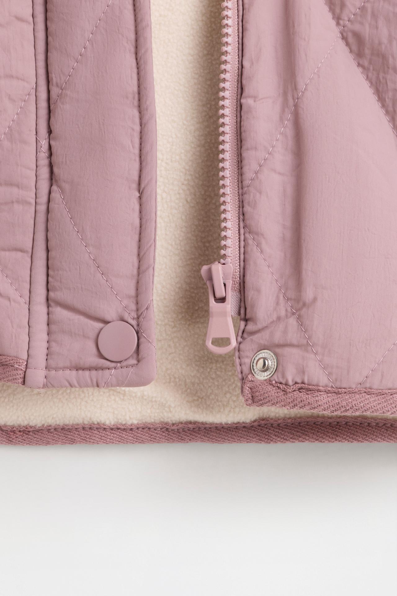 Lightweight quilted coat — ROSE PINK