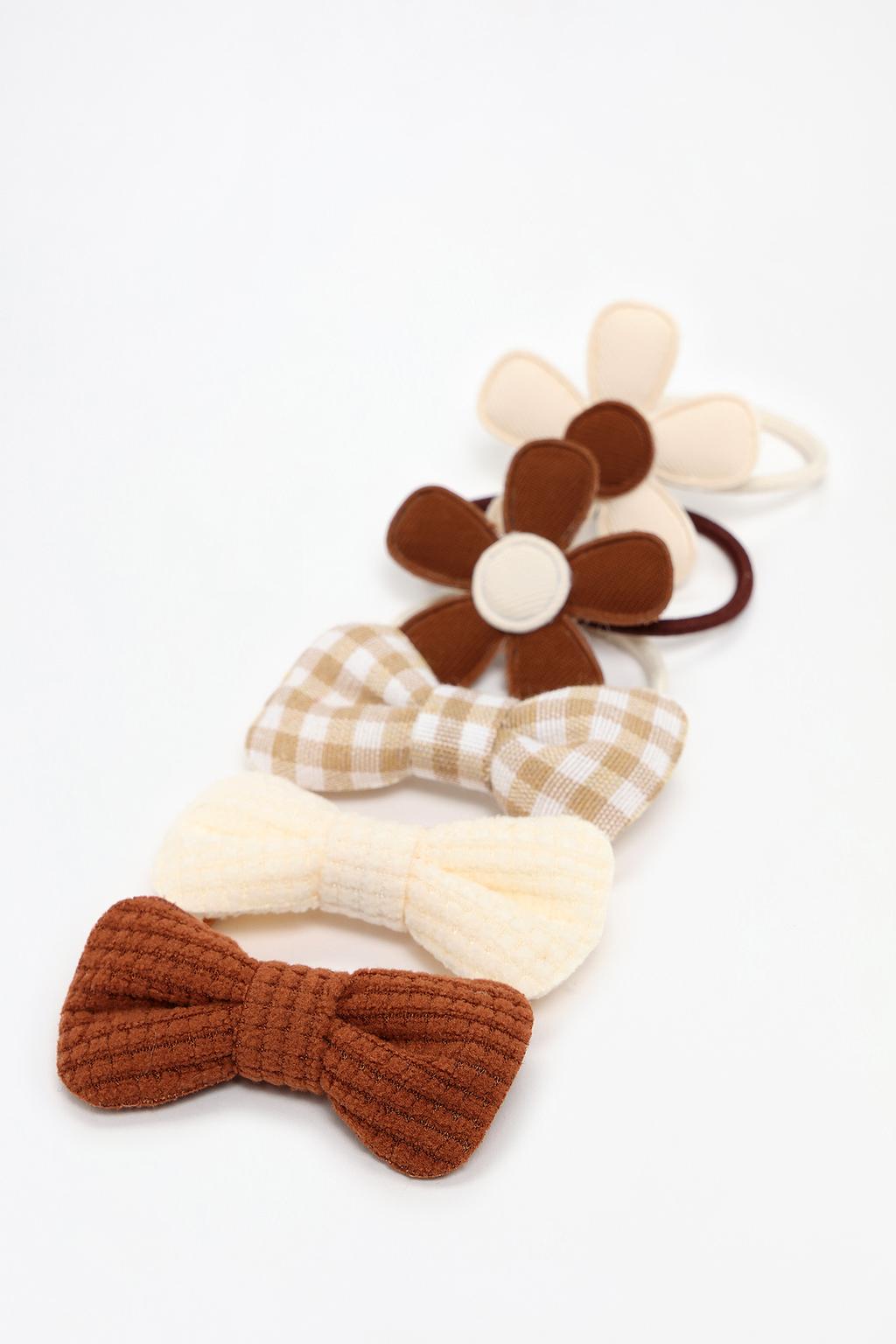 Pack of 10 small bow scrunchies