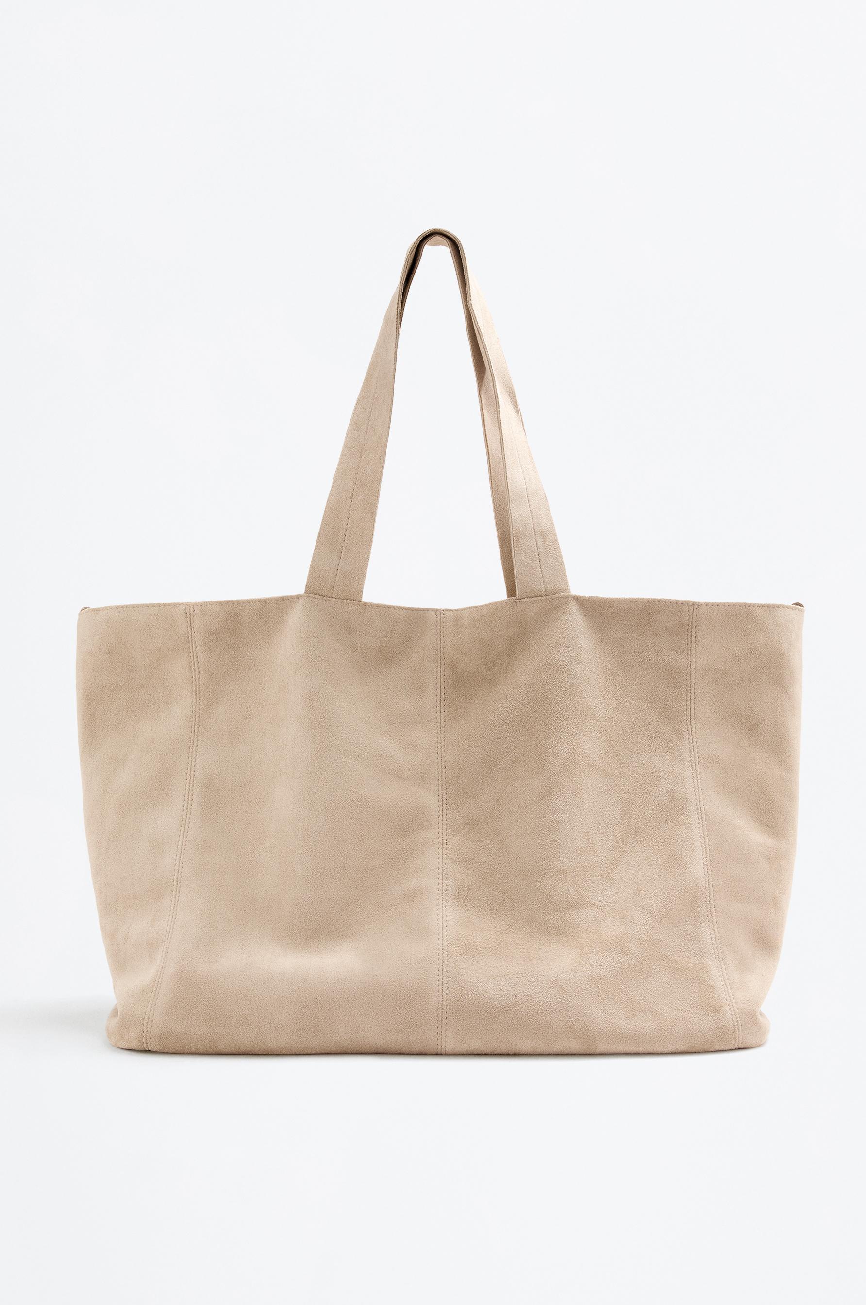 Bolso shopper efecto ante