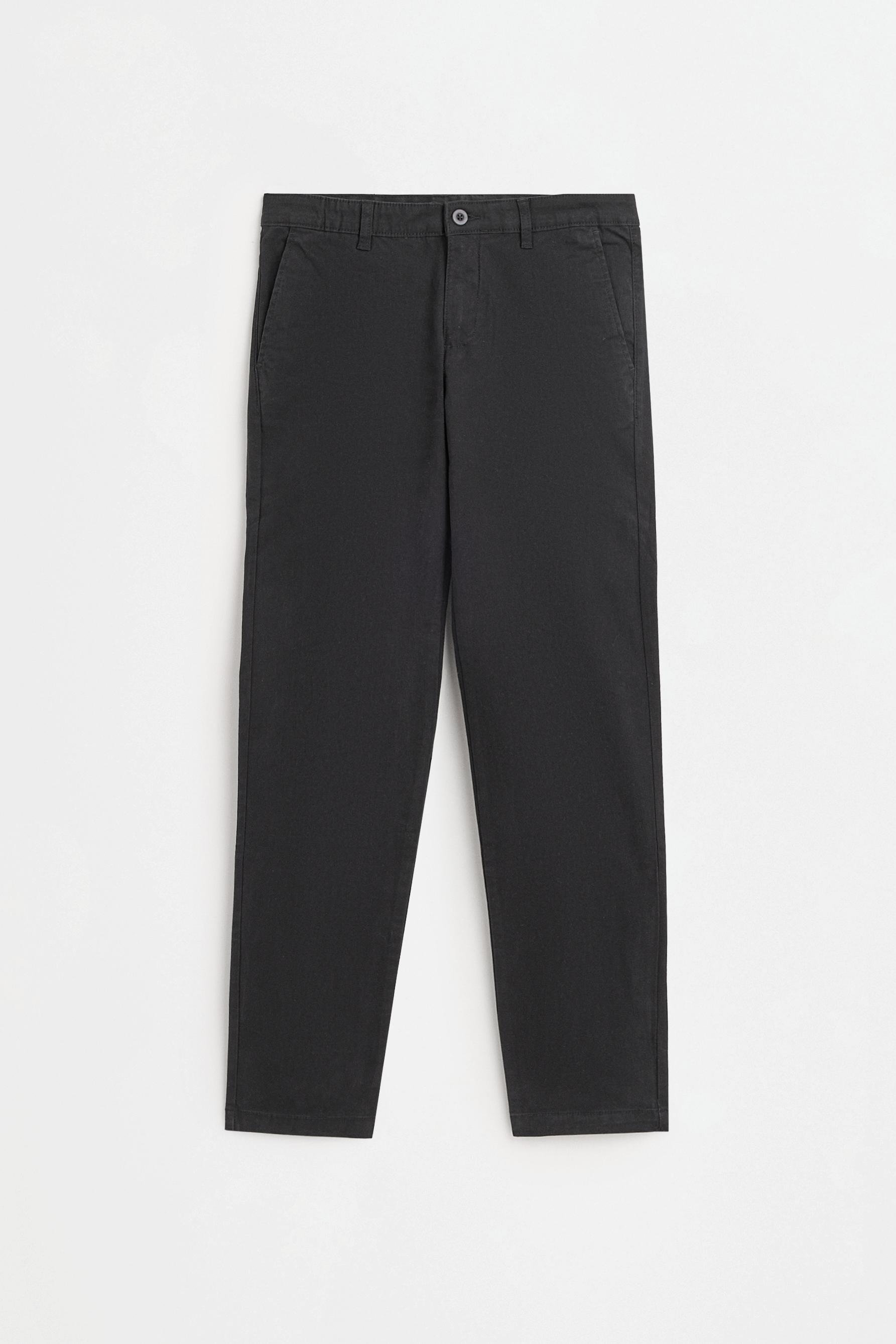 Skinny fit chino trousers — BLACK