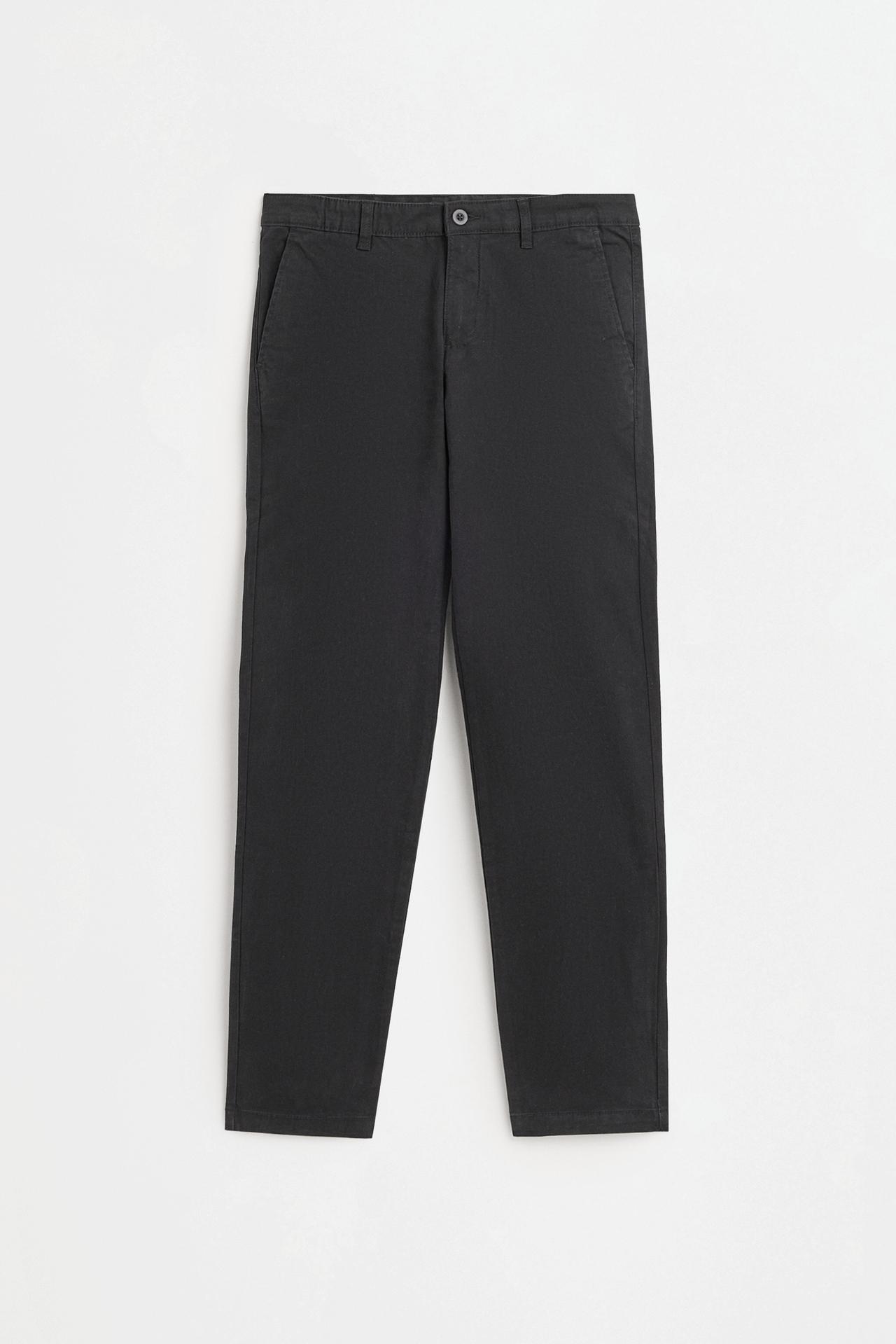 Skinny fit chino trousers — BLACK
