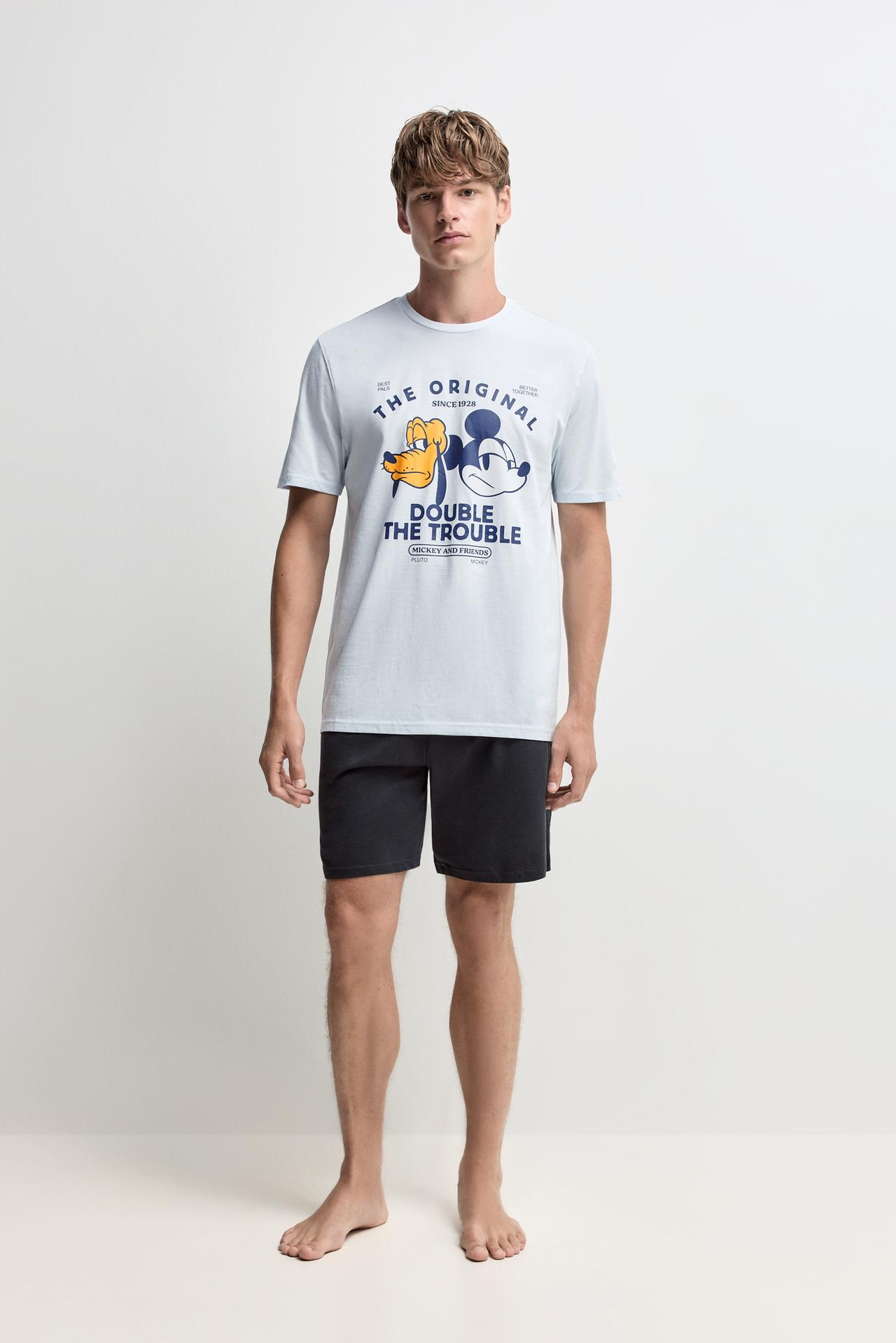 Mickey Mouse ©Disney short pyjamas — PALE BLUE